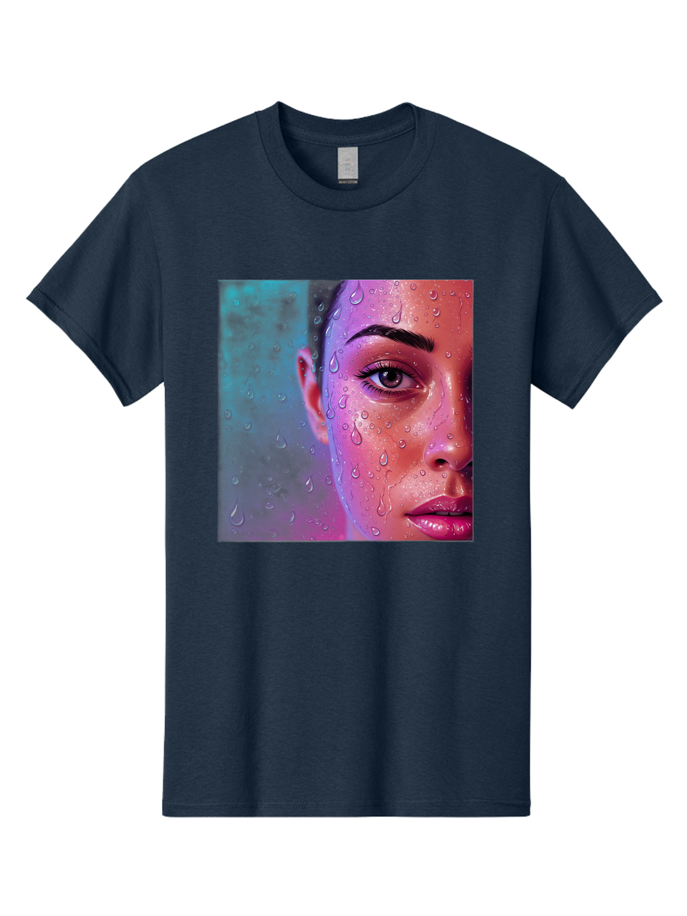 Woman-With-Water-Droplets Men'S Graphic Tee, 100% Cotton, Comfortable Casual Summer Wear, Machine Washable, Vintage Camera, Old Camera, Antique Camera, Black Camera, Classic Photography, Photography Equipment, Nostalgic Device, Film Camera, Bap020 14