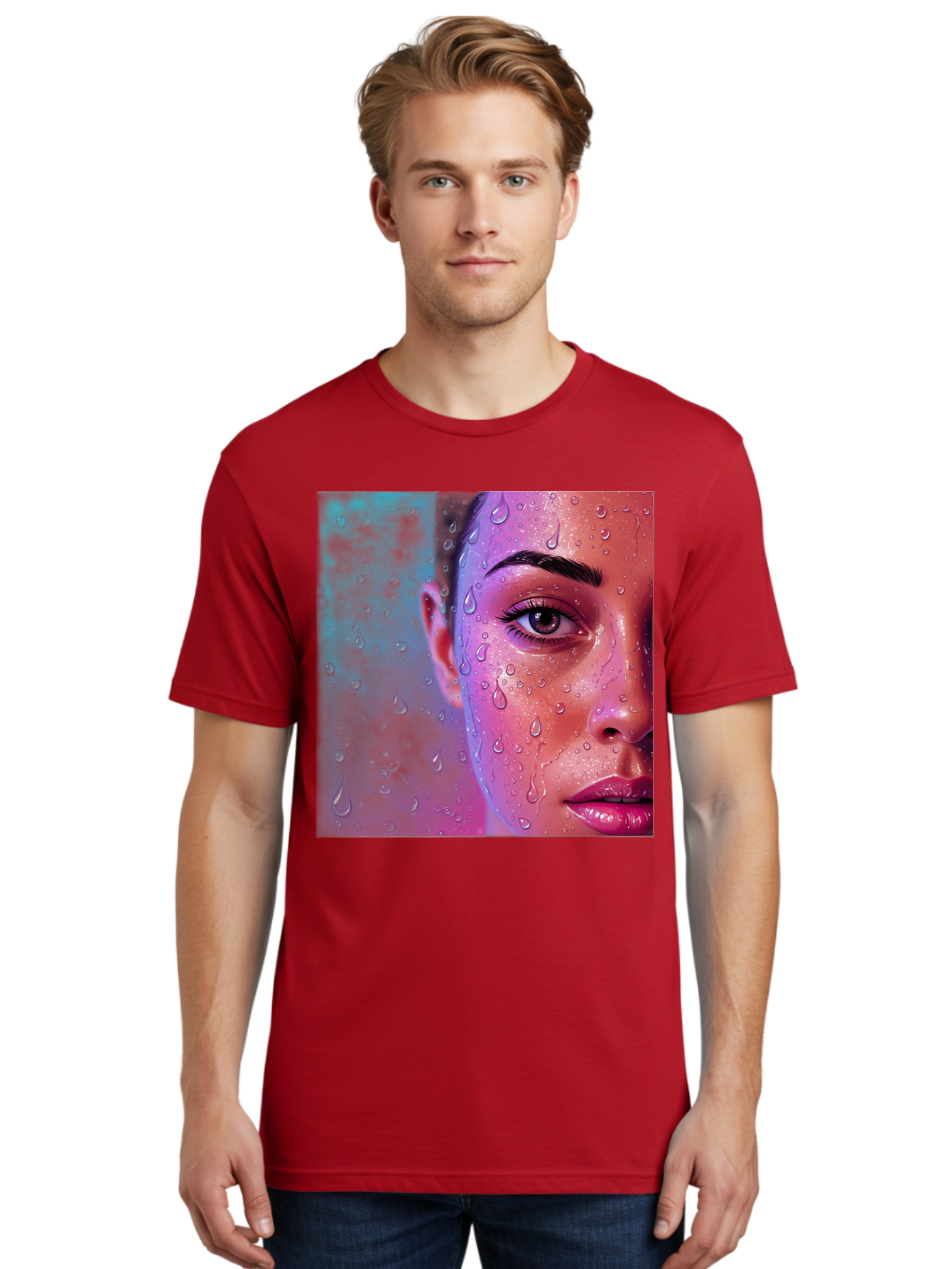Woman-With-Water-Droplets Men'S Graphic Tee, 100% Cotton, Comfortable Casual Summer Wear, Machine Washable, Vintage Camera, Old Camera, Antique Camera, Black Camera, Classic Photography, Photography Equipment, Nostalgic Device, Film Camera, Bap020 27