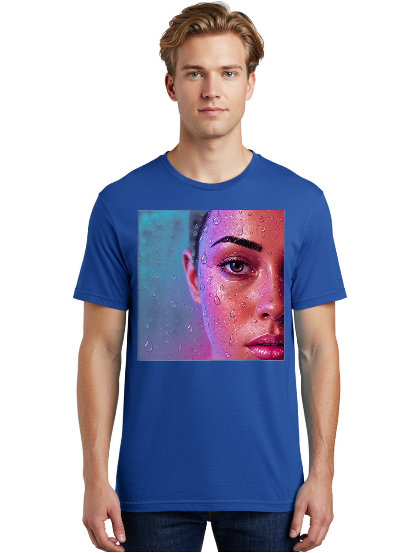 Woman-With-Water-Droplets Men'S Graphic Tee, 100% Cotton, Comfortable Casual Summer Wear, Machine Washable, Vintage Camera, Old Camera, Antique Camera, Black Camera, Classic Photography, Photography Equipment, Nostalgic Device, Film Camera, Bap020 22