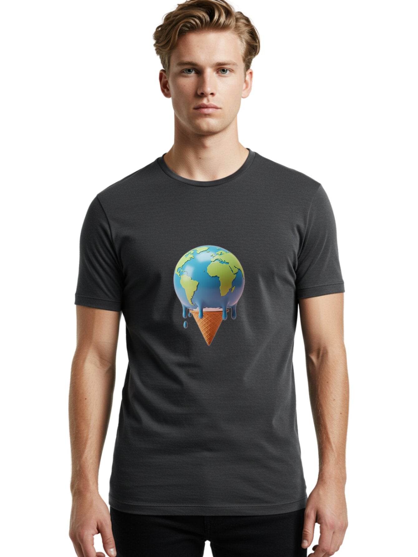 World-Ice-Cream-Cone Men'S Graphic Tee, 100% Cotton, Comfortable Casual Summer Wear, Machine Washable, Vintage Camera, Old Camera, Antique Camera, Black Camera, Classic Photography, Photography Equipment, Nostalgic Device, Film Camera, Bap023 28