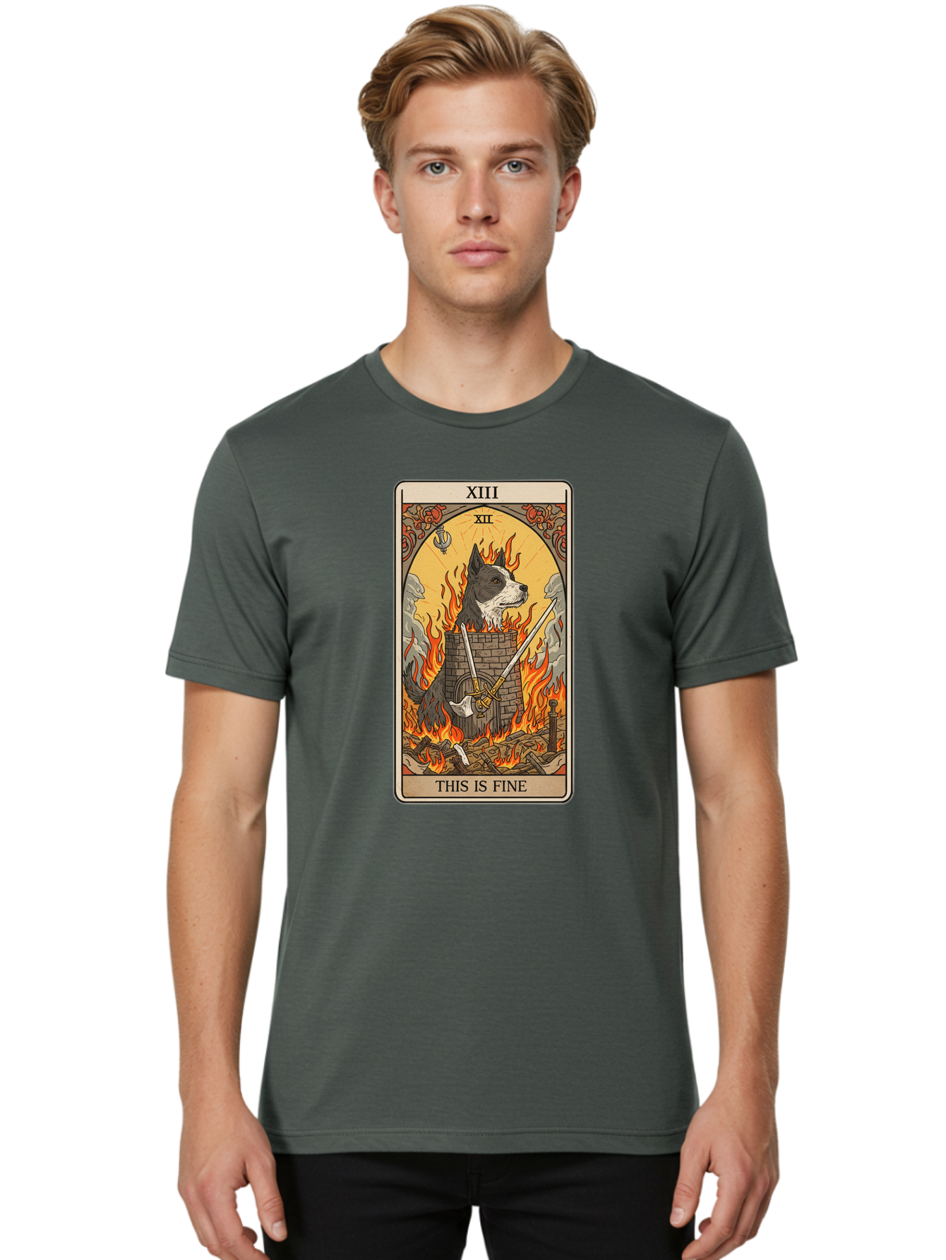 Xiii-Tarot-Card Men'S Graphic Tee, 100% Cotton, Comfortable Casual Summer Wear, Machine Washable, Vintage Camera, Old Camera, Antique Camera, Black Camera, Classic Photography, Photography Equipment, Nostalgic Device, Film Camera, Camera Art Bap026 28