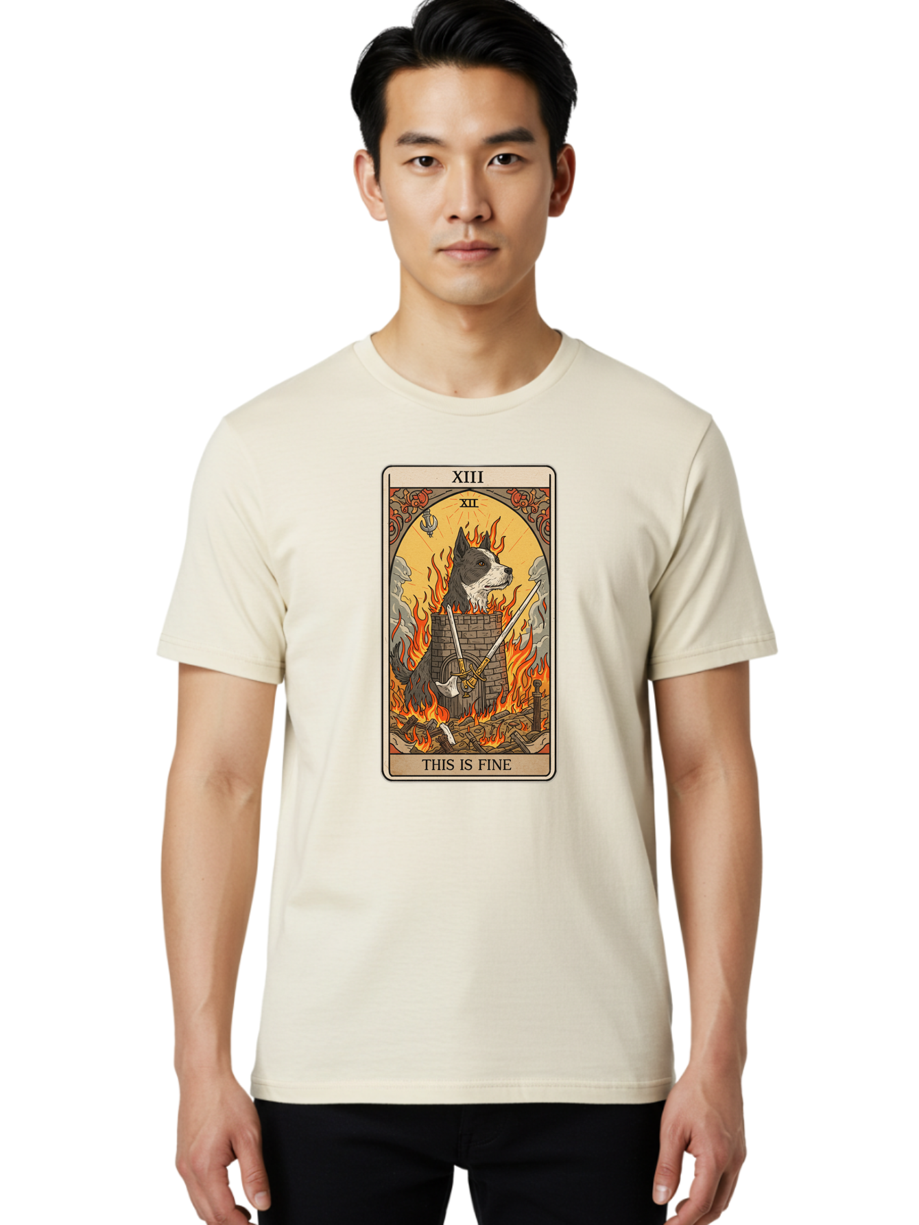 Xiii-Tarot-Card Men'S Graphic Tee, 100% Cotton, Comfortable Casual Summer Wear, Machine Washable, Vintage Camera, Old Camera, Antique Camera, Black Camera, Classic Photography, Photography Equipment, Nostalgic Device, Film Camera, Camera Art Bap026 27