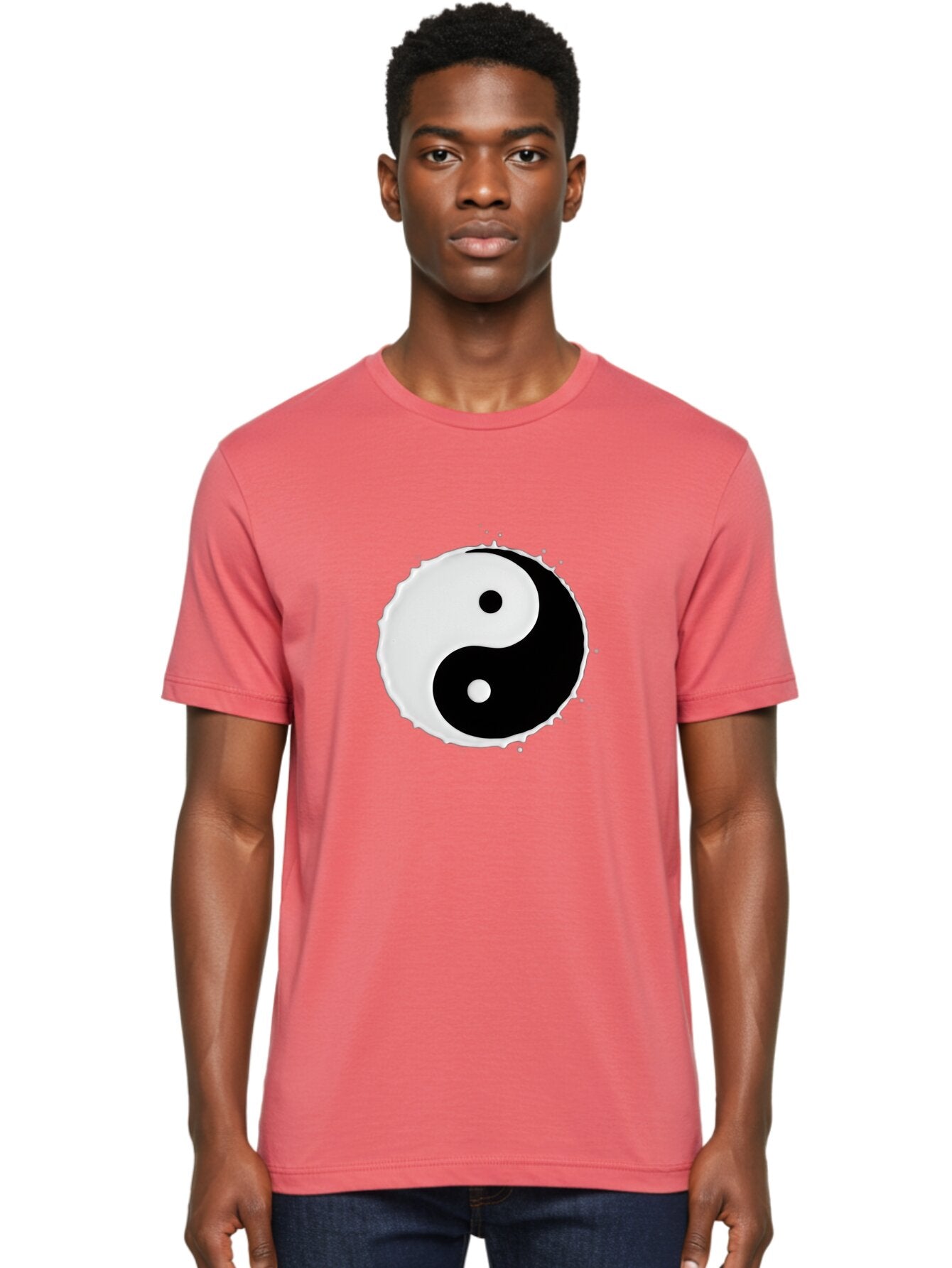 Yin-Yang Men'S Graphic Tee, 100% Cotton, Comfortable Casual Summer Wear, Machine Washable, Vintage Camera, Old Camera, Antique Camera, Black Camera, Classic Photography, Photography Equipment, Nostalgic Device, Film Camera, Camera Art Bap031 29