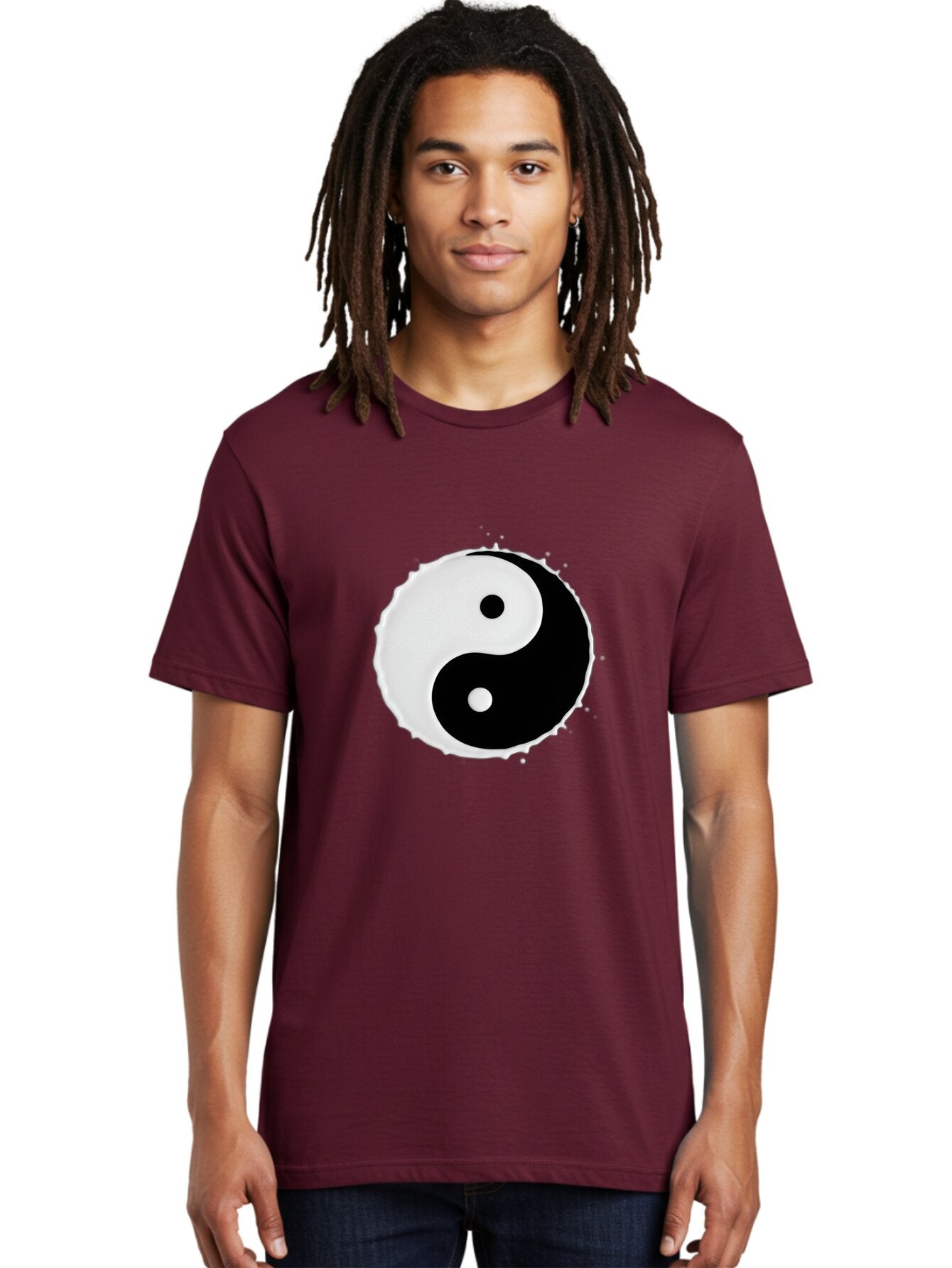 Yin-Yang Men'S Graphic Tee, 100% Cotton, Comfortable Casual Summer Wear, Machine Washable, Vintage Camera, Old Camera, Antique Camera, Black Camera, Classic Photography, Photography Equipment, Nostalgic Device, Film Camera, Camera Art Bap031 26