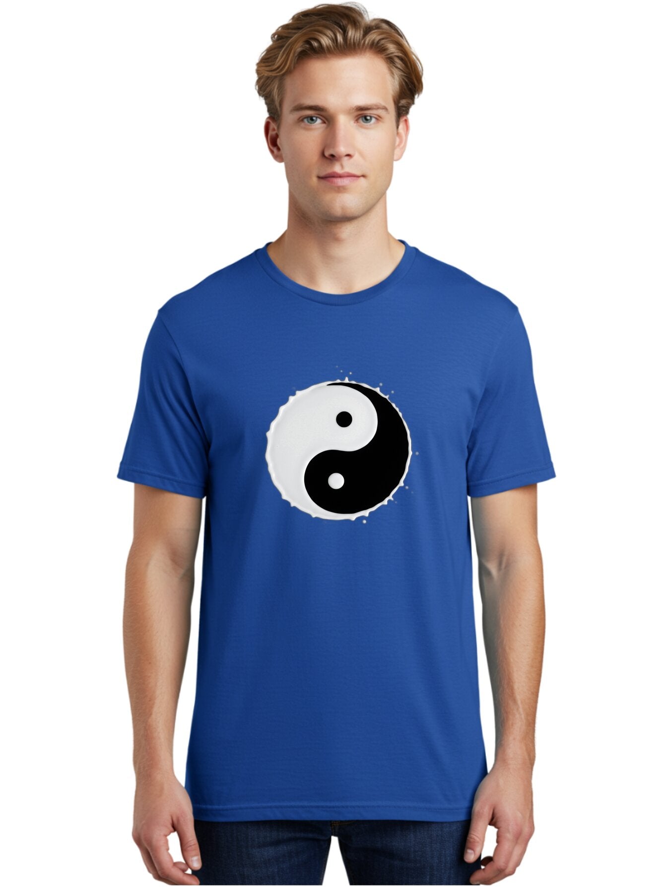 Yin-Yang Men'S Graphic Tee, 100% Cotton, Comfortable Casual Summer Wear, Machine Washable, Vintage Camera, Old Camera, Antique Camera, Black Camera, Classic Photography, Photography Equipment, Nostalgic Device, Film Camera, Camera Art Bap031 18