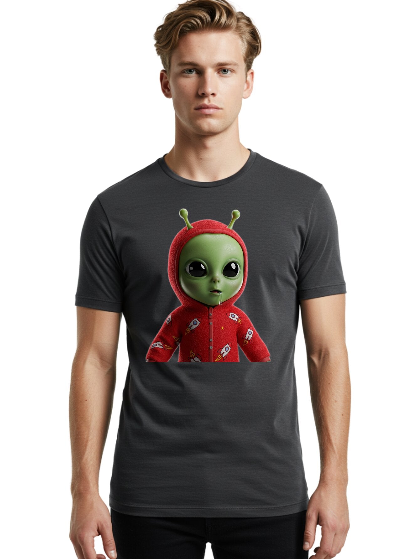 Alien-Baby-2 Men'S Graphic Tee, 100% Cotton, Comfortable Casual Summer Wear, Machine Washable, Vintage Camera, Old Camera, Antique Camera, Black Camera, Classic Photography, Photography Equipment, Nostalgic Device, Film Camera, Camera Art Bap041 26