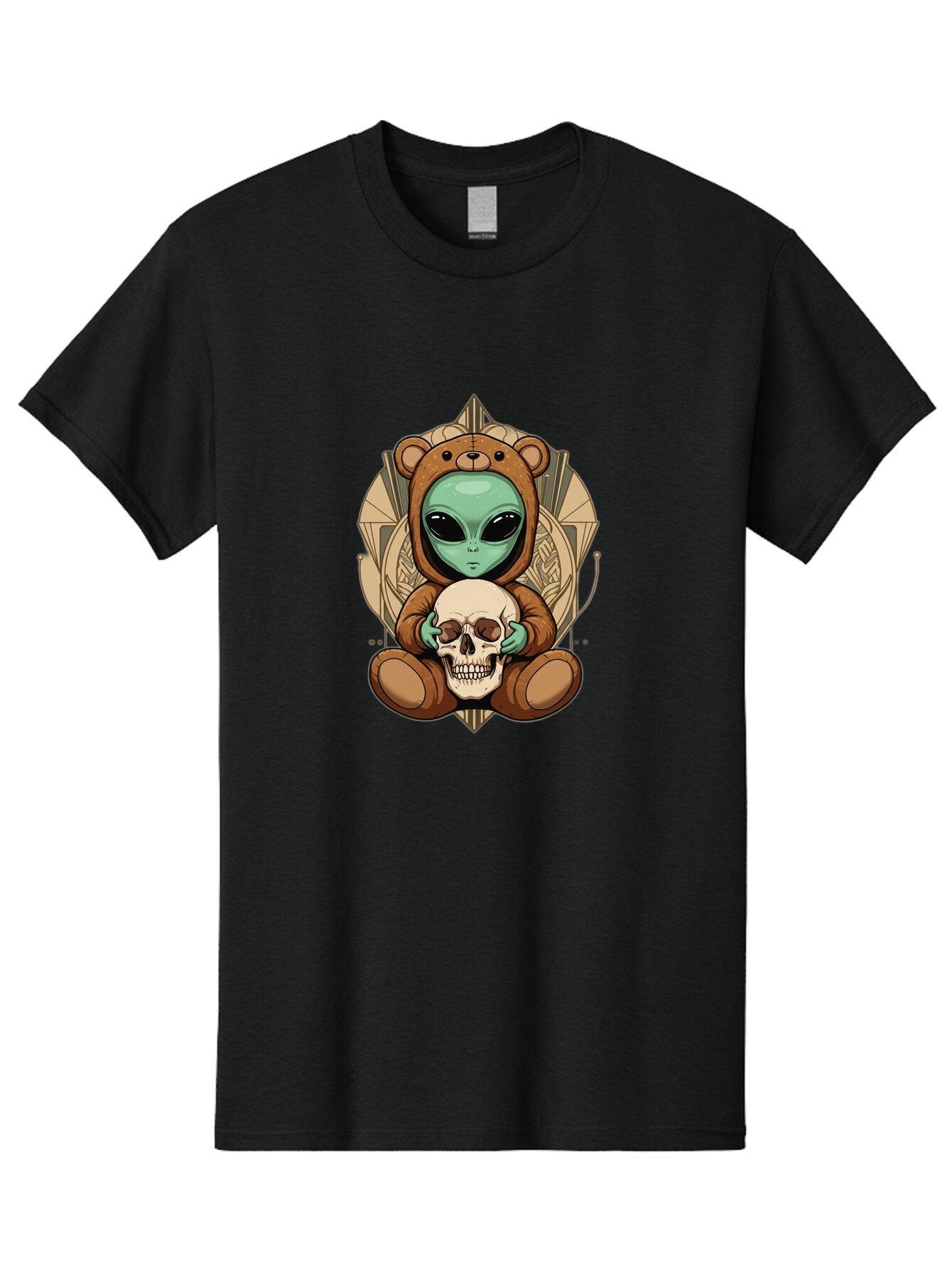 Alien-Bear-Skull Men'S Graphic Tee, 100% Cotton, Comfortable Casual Summer Wear, Machine Washable, Vintage Camera, Old Camera, Antique Camera, Black Camera, Classic Photography, Photography Equipment, Nostalgic Device, Film Camera, Camera Art Bap054 11