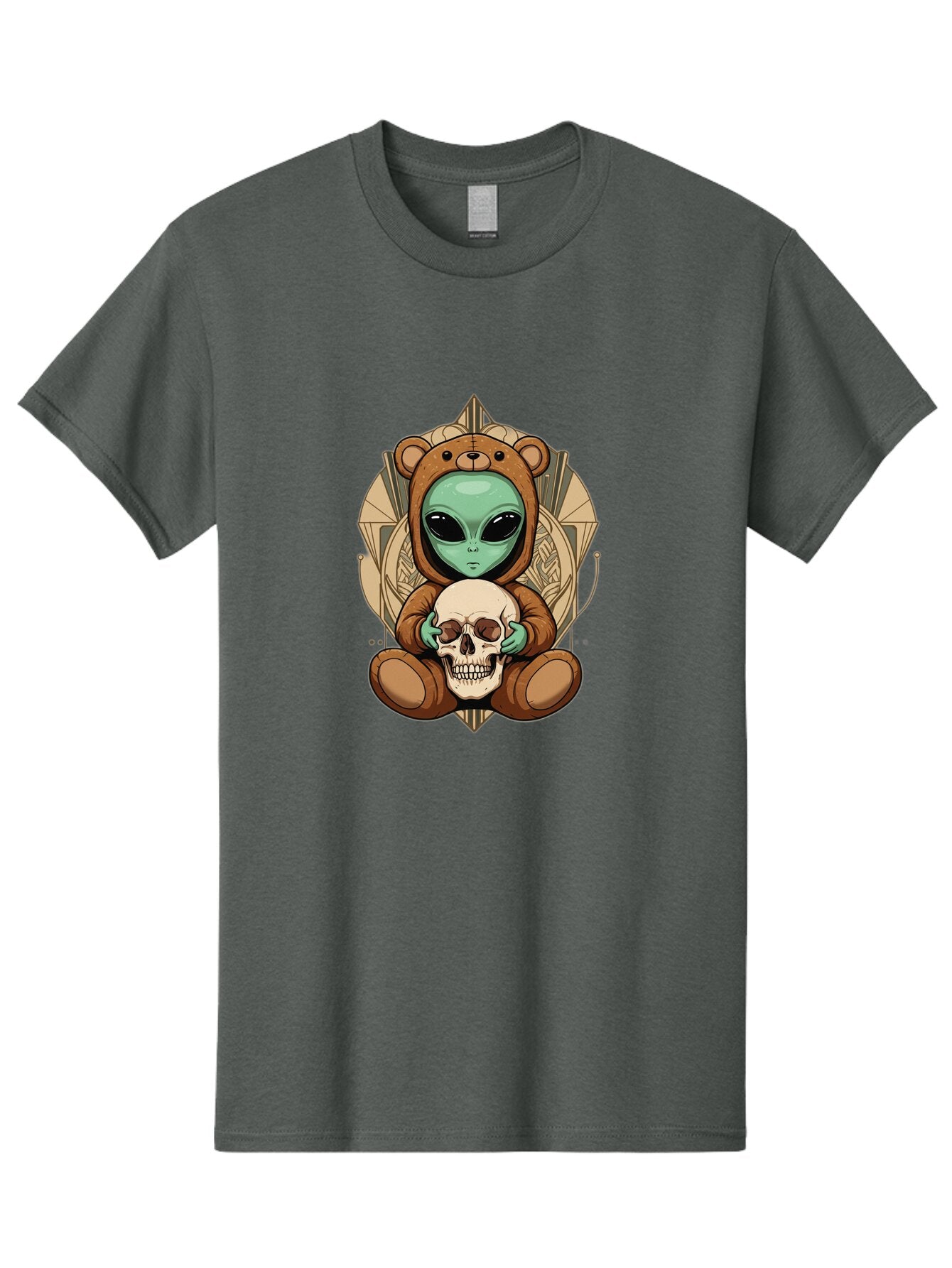Alien-Bear-Skull Men'S Graphic Tee, 100% Cotton, Comfortable Casual Summer Wear, Machine Washable, Vintage Camera, Old Camera, Antique Camera, Black Camera, Classic Photography, Photography Equipment, Nostalgic Device, Film Camera, Camera Art Bap054 8
