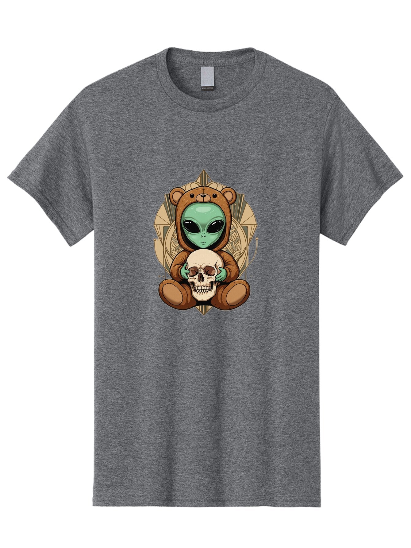 Alien-Bear-Skull Men'S Graphic Tee, 100% Cotton, Comfortable Casual Summer Wear, Machine Washable, Vintage Camera, Old Camera, Antique Camera, Black Camera, Classic Photography, Photography Equipment, Nostalgic Device, Film Camera, Camera Art Bap054 9