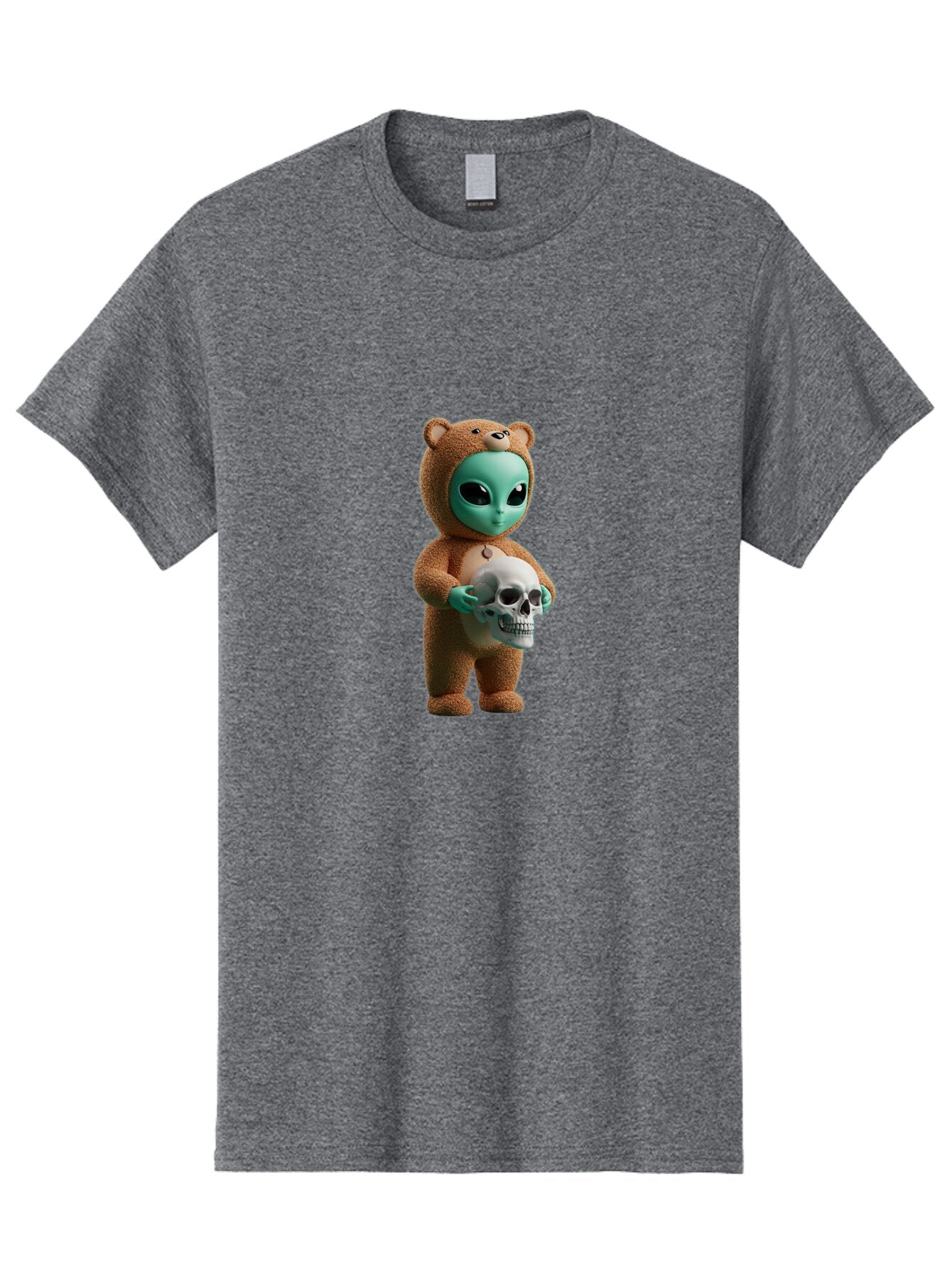 Alien-In-Teddy-Bear-Costume Men'S Graphic Tee, 100% Cotton, Comfortable Casual Summer Wear, Machine Washable, Vintage Camera, Old Camera, Antique Camera, Black Camera, Classic Photography, Photography Equipment, Nostalgic Device, Film Camera, Bap059 6