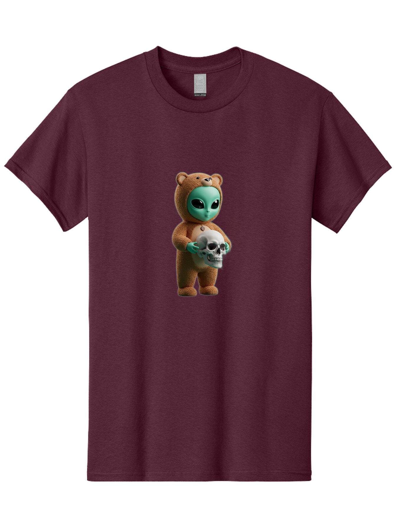 Alien-In-Teddy-Bear-Costume Men'S Graphic Tee, 100% Cotton, Comfortable Casual Summer Wear, Machine Washable, Vintage Camera, Old Camera, Antique Camera, Black Camera, Classic Photography, Photography Equipment, Nostalgic Device, Film Camera, Bap059 7