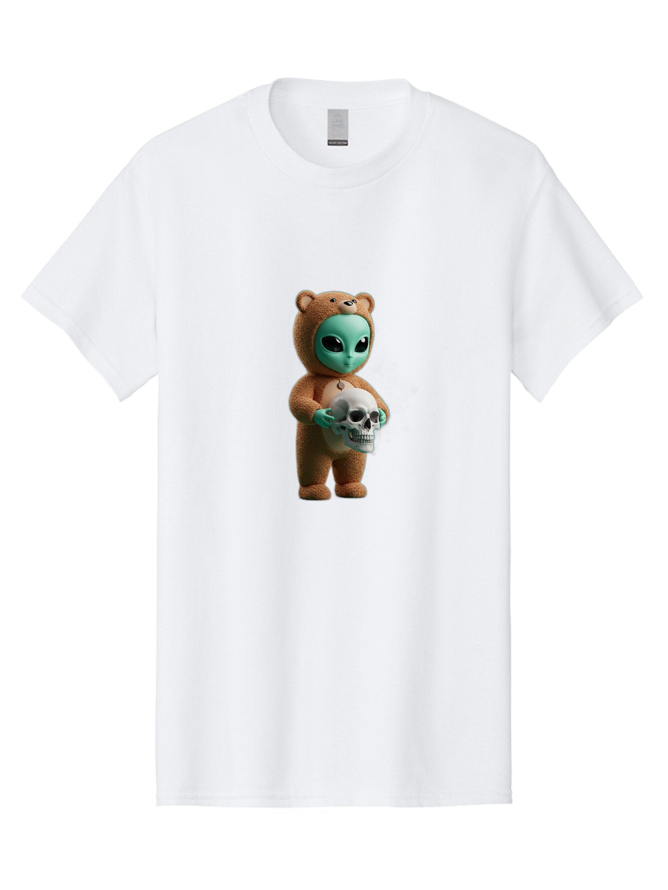 Alien-In-Teddy-Bear-Costume Men'S Graphic Tee, 100% Cotton, Comfortable Casual Summer Wear, Machine Washable, Vintage Camera, Old Camera, Antique Camera, Black Camera, Classic Photography, Photography Equipment, Nostalgic Device, Film Camera, Bap059 8