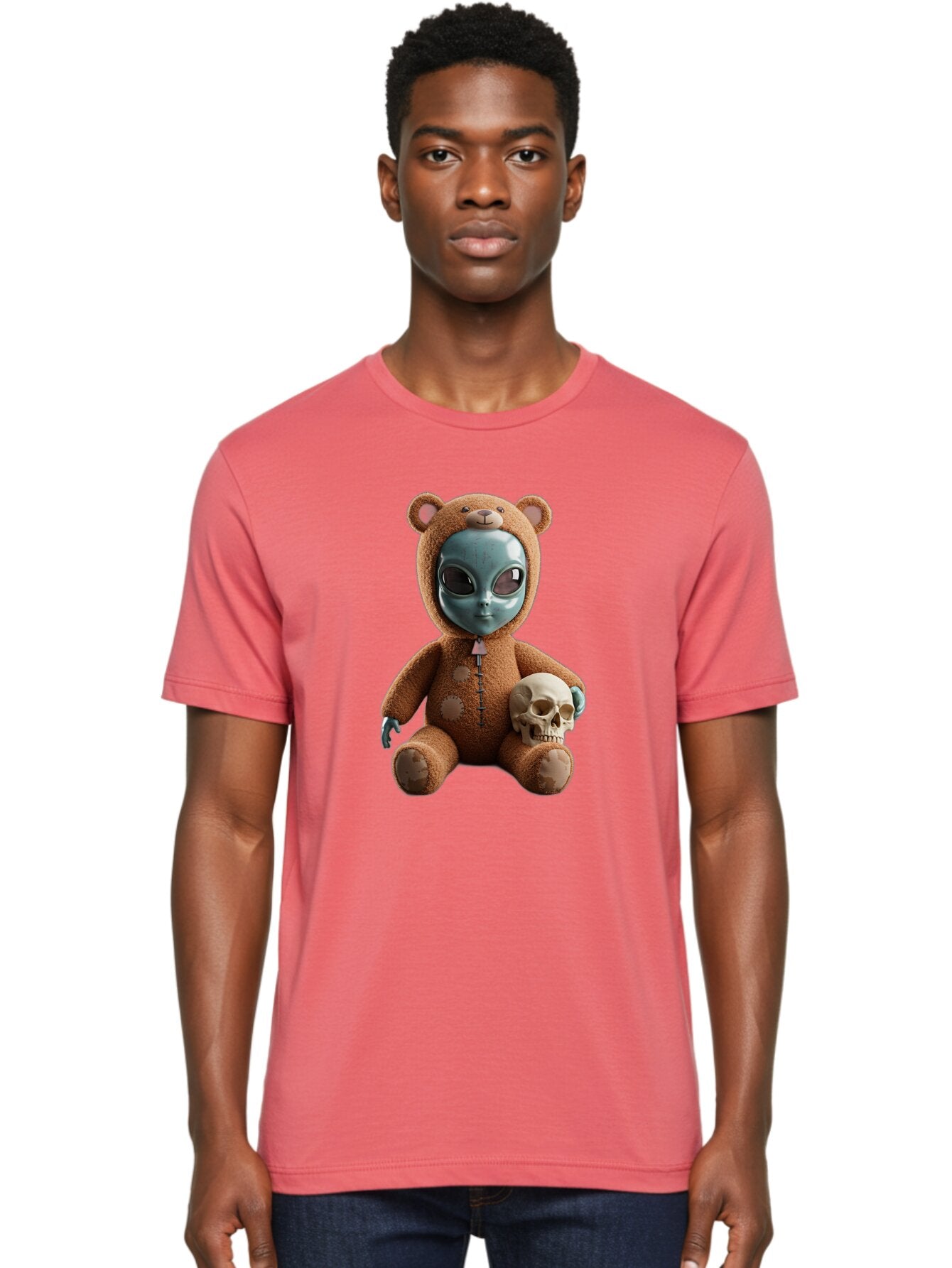 Alien-Teddy Men'S Graphic Tee, 100% Cotton, Comfortable Casual Summer Wear, Machine Washable, Vintage Camera, Old Camera, Antique Camera, Black Camera, Classic Photography, Photography Equipment, Nostalgic Device, Film Camera, Camera Art Bap061 30