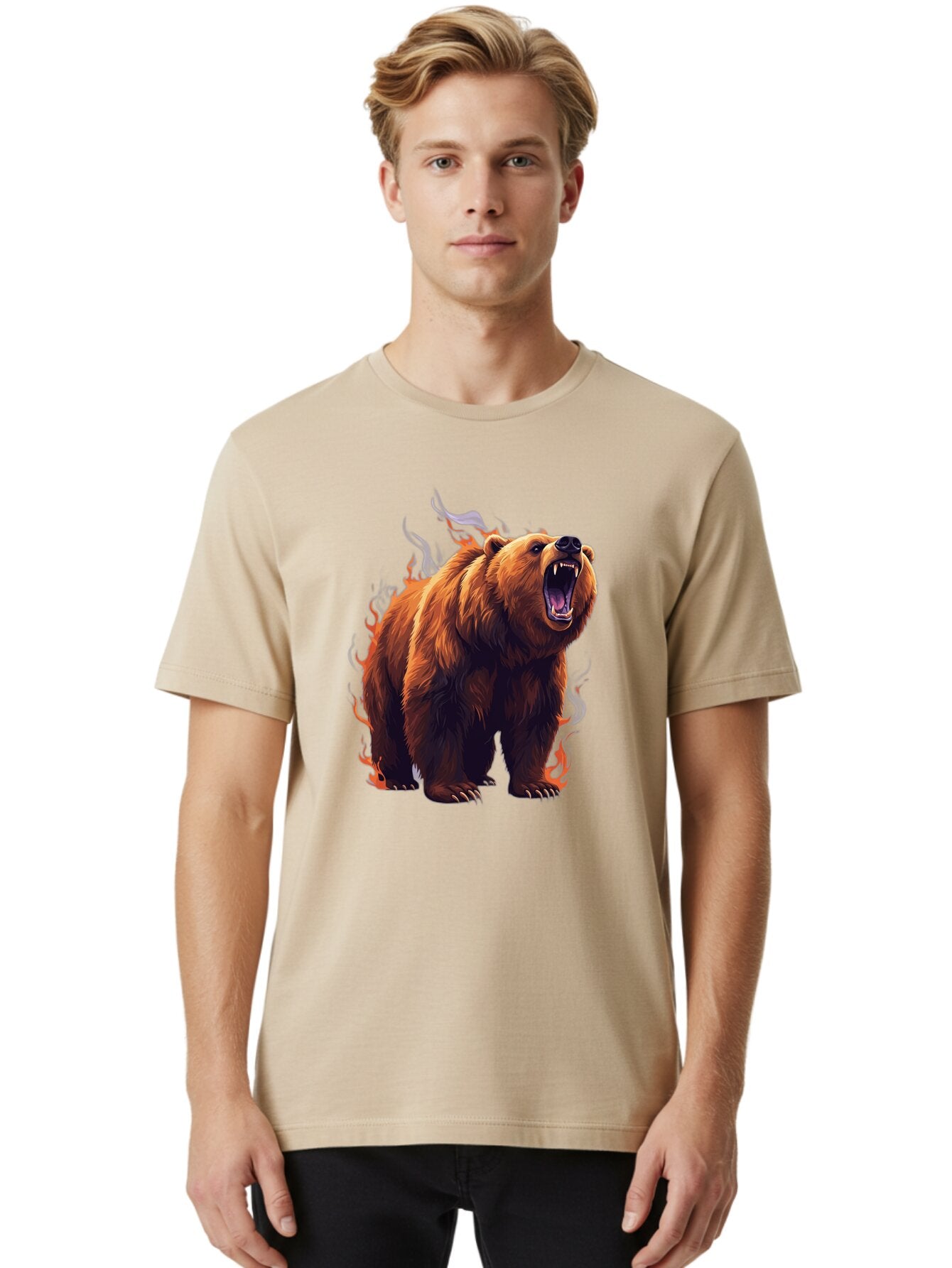 Angry-Bear-Roar Men'S Graphic Tee, 100% Cotton, Comfortable Casual Summer Wear, Machine Washable, Vintage Camera, Old Camera, Antique Camera, Black Camera, Classic Photography, Photography Equipment, Nostalgic Device, Film Camera, Camera Art Bap067 24