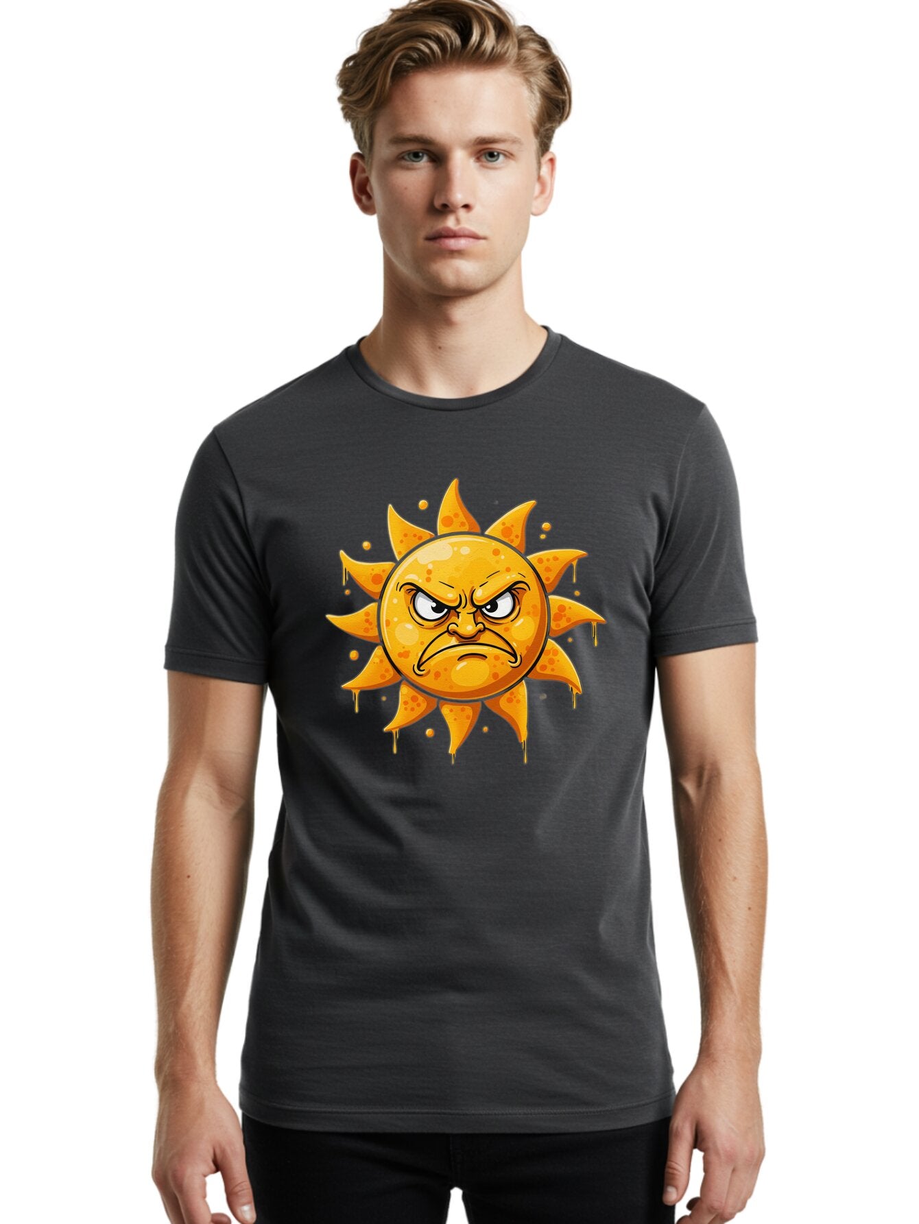 Angry-Sun-4 Men'S Graphic Tee, 100% Cotton, Comfortable Casual Summer Wear, Machine Washable, Vintage Camera, Old Camera, Antique Camera, Black Camera, Classic Photography, Photography Equipment, Nostalgic Device, Film Camera, Camera Art Bap074 17