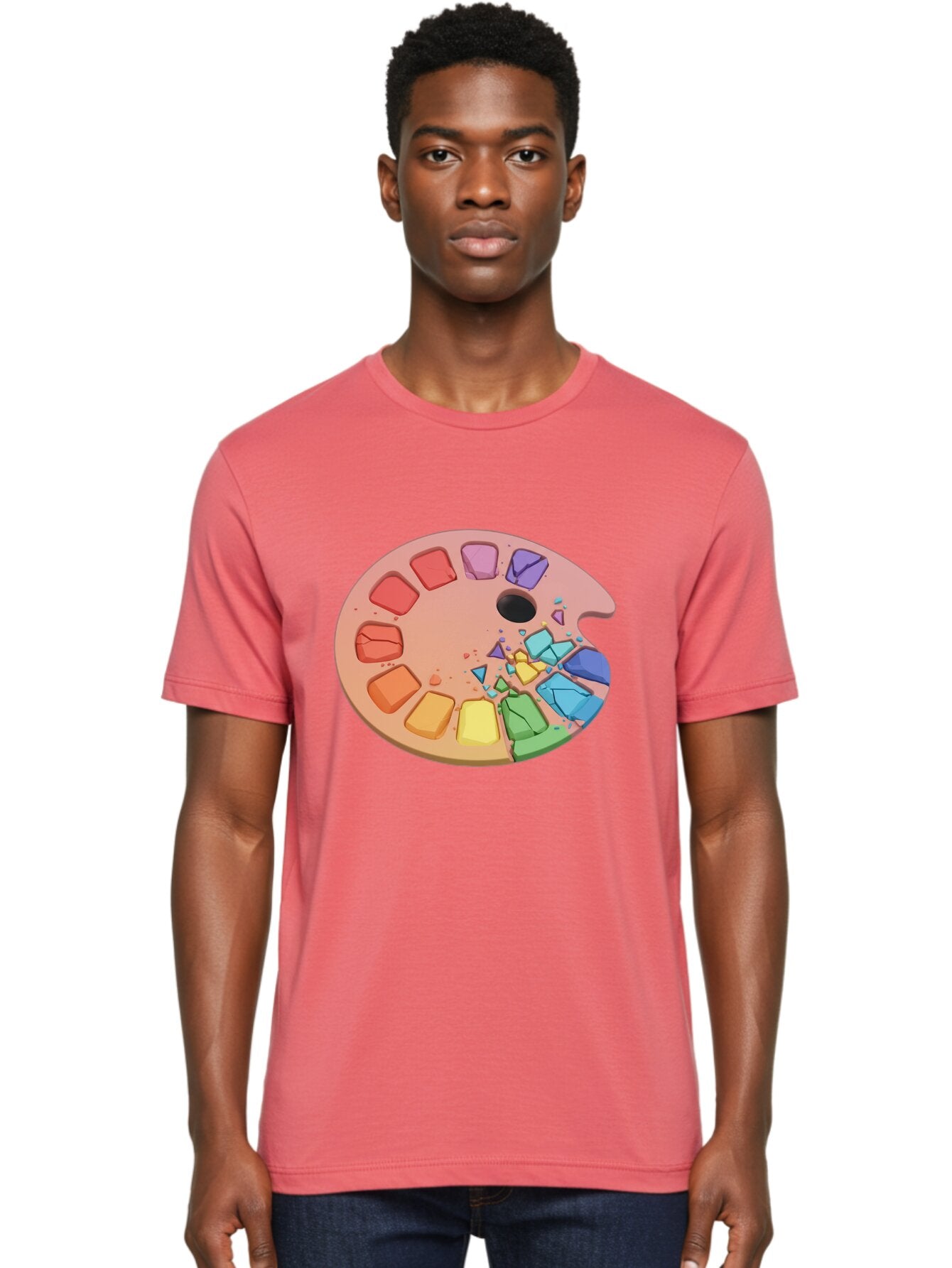 Artist-Palette-2 Men'S Graphic Tee, 100% Cotton, Comfortable Casual Summer Wear, Machine Washable, Vintage Camera, Old Camera, Antique Camera, Black Camera, Classic Photography, Photography Equipment, Nostalgic Device, Film Camera, Camera Art Bap080 19