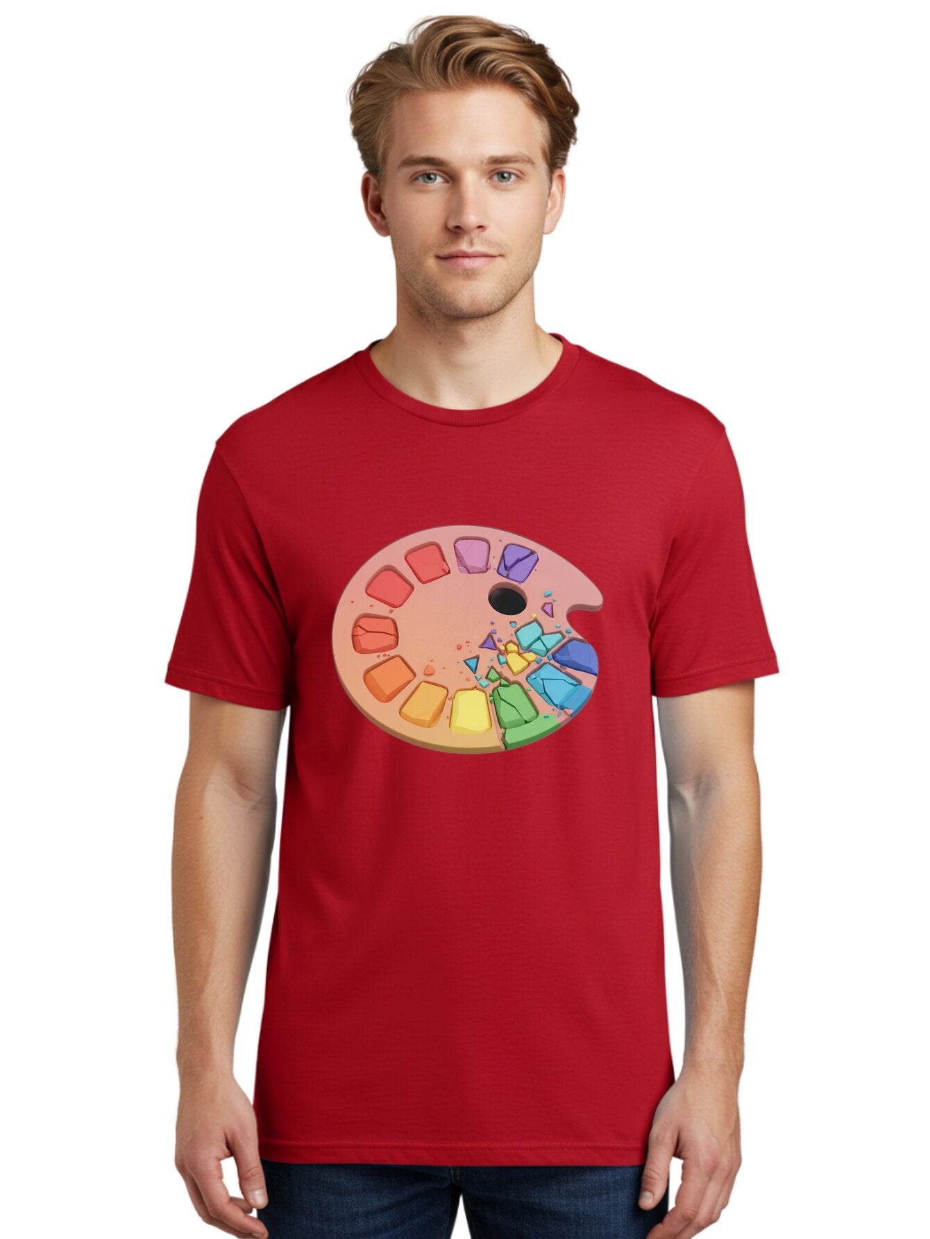 Artist-Palette-2 Men'S Graphic Tee, 100% Cotton, Comfortable Casual Summer Wear, Machine Washable, Vintage Camera, Old Camera, Antique Camera, Black Camera, Classic Photography, Photography Equipment, Nostalgic Device, Film Camera, Camera Art Bap080 29