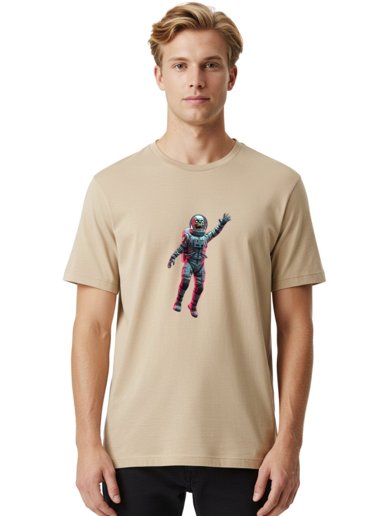 Astronaut-Skeleton-1 Men'S Graphic Tee, 100% Cotton, Comfortable Casual Summer Wear, Machine Washable, Vintage Camera, Old Camera, Antique Camera, Black Camera, Classic Photography, Photography Equipment, Nostalgic Device, Film Camera, Bap093 17