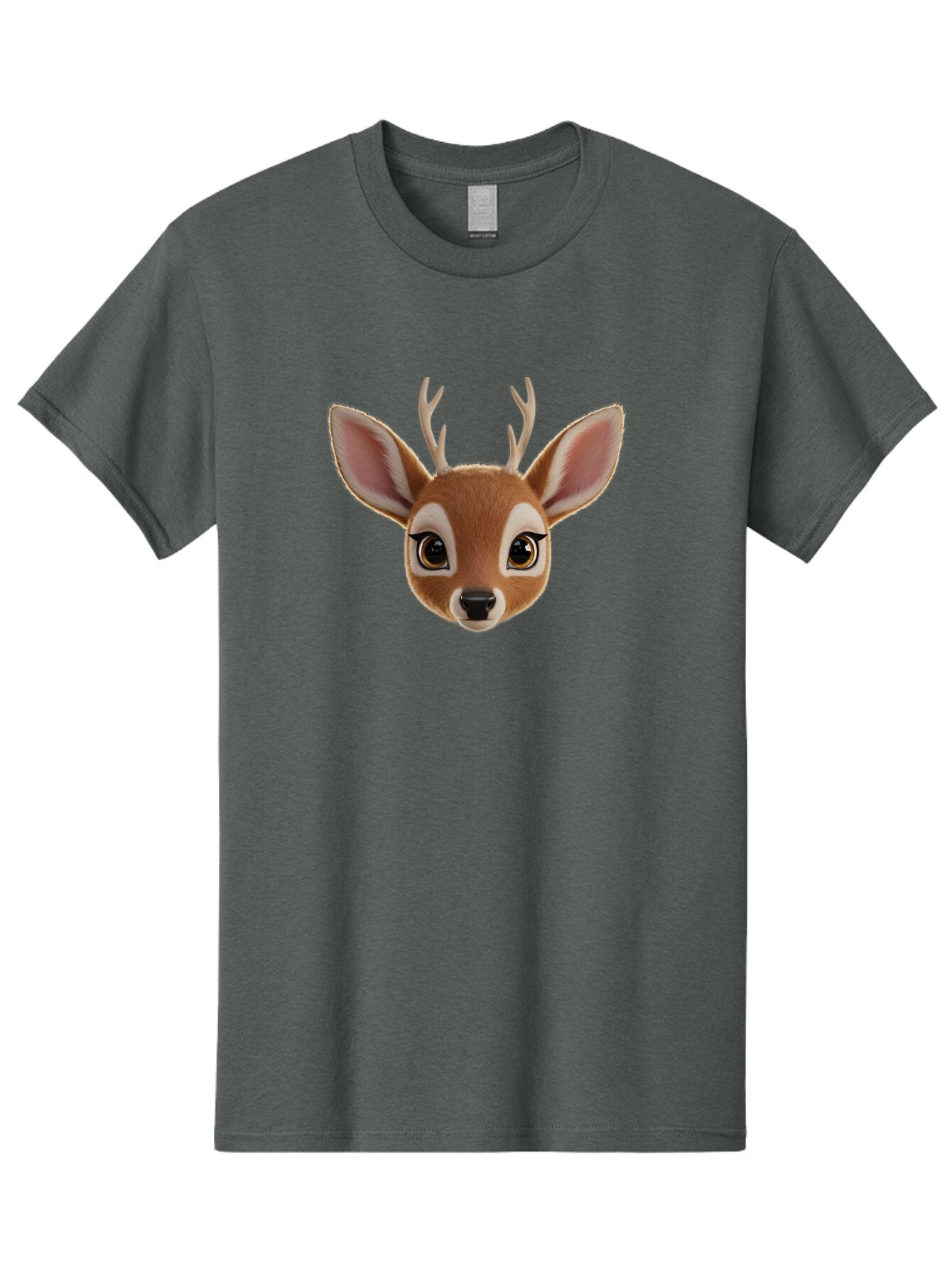 Bambi-Head Men'S Graphic Tee, 100% Cotton, Comfortable Casual Summer Wear, Machine Washable, Vintage Camera, Old Camera, Antique Camera, Black Camera, Classic Photography, Photography Equipment, Nostalgic Device, Film Camera, Camera Art Bap106