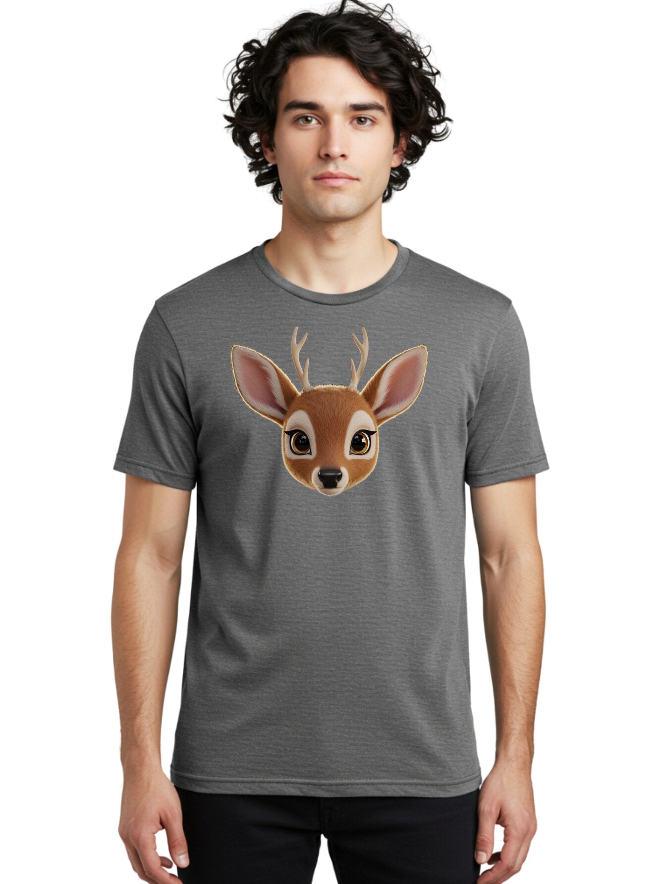 Bambi-Head Men'S Graphic Tee, 100% Cotton, Comfortable Casual Summer Wear, Machine Washable, Vintage Camera, Old Camera, Antique Camera, Black Camera, Classic Photography, Photography Equipment, Nostalgic Device, Film Camera, Camera Art Bap106 26