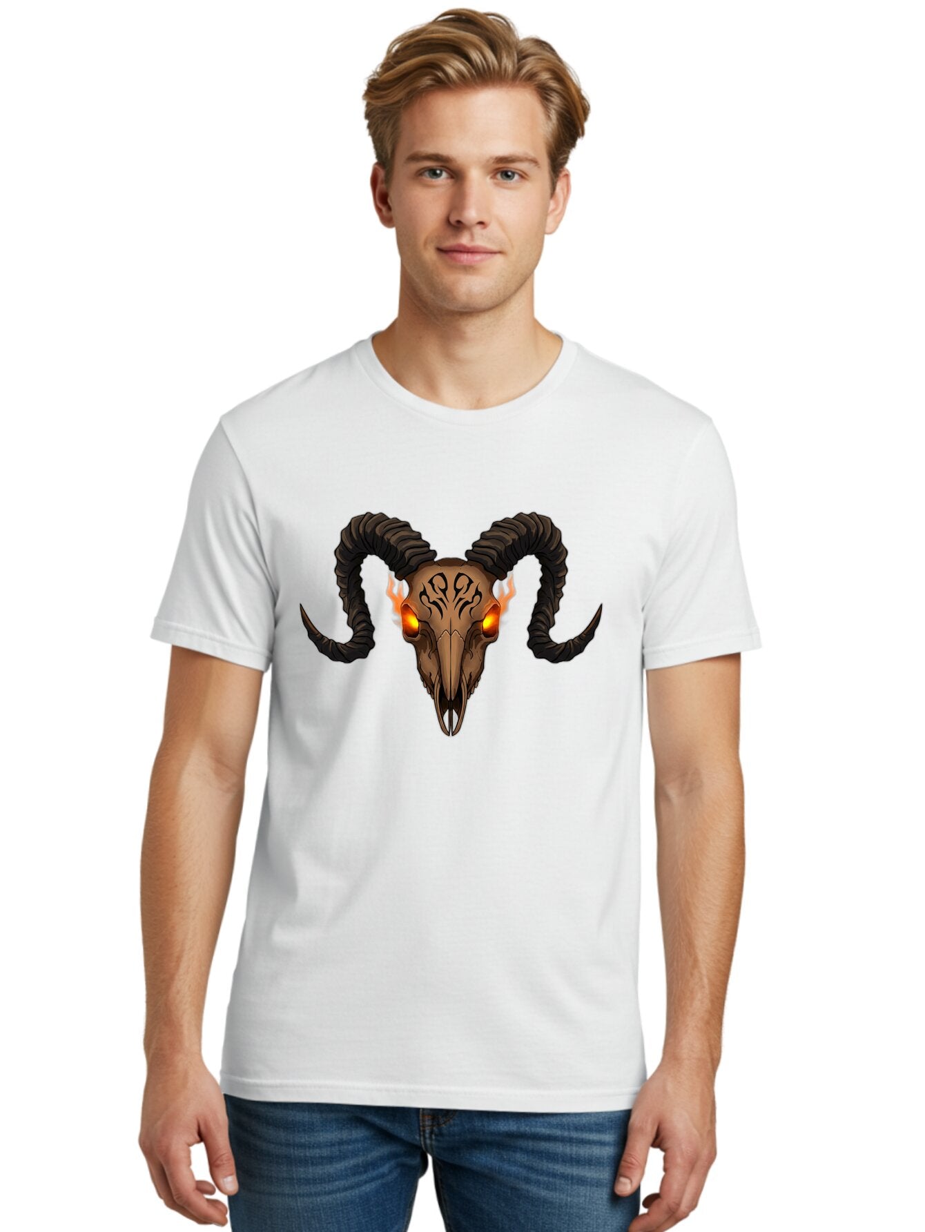 Baphomet-Skull-3 Men'S Graphic Tee, 100% Cotton, Comfortable Casual Summer Wear, Machine Washable, Vintage Camera, Old Camera, Antique Camera, Black Camera, Classic Photography, Photography Equipment, Nostalgic Device, Film Camera, Camera Art Bap114 24