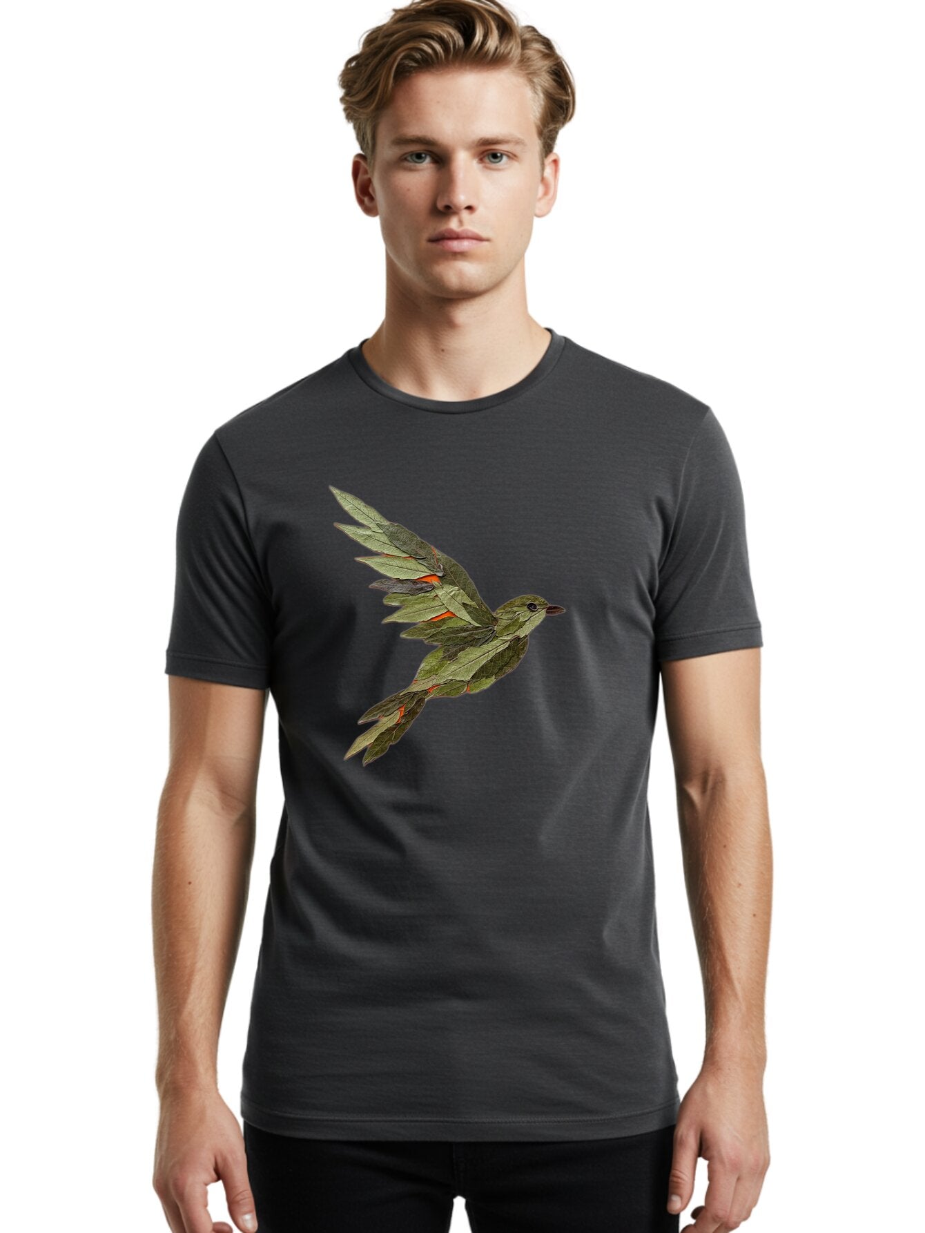 Bird-Made-Of-Leaves Men'S Graphic Tee, 100% Cotton, Comfortable Casual Summer Wear, Machine Washable, Vintage Camera, Old Camera, Antique Camera, Black Camera, Classic Photography, Photography Equipment, Nostalgic Device, Film Camera, Bap131 19