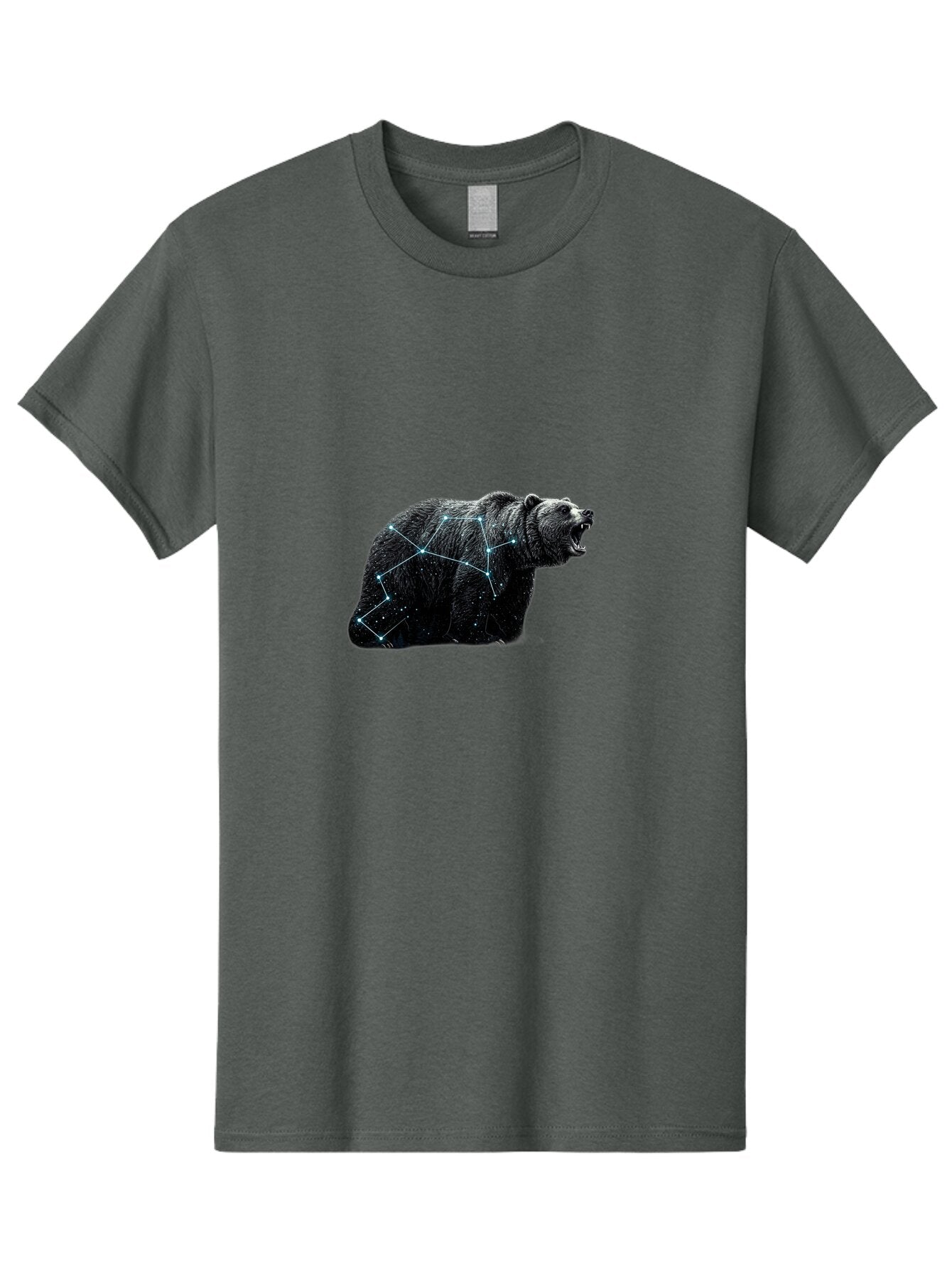 Black-Bear-Constellation Men'S Graphic Tee, 100% Cotton, Comfortable Casual Summer Wear, Machine Washable, Vintage Camera, Old Camera, Antique Camera, Black Camera, Classic Photography, Photography Equipment, Nostalgic Device, Film Camera, Bap133 14