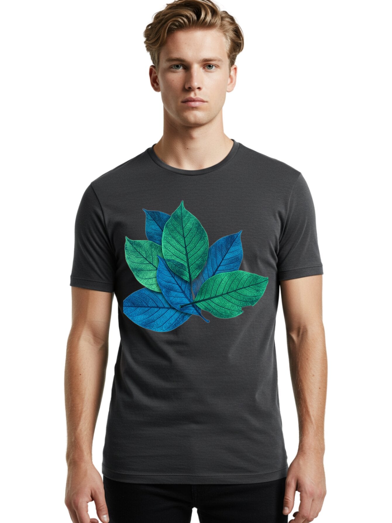 Blue-Leaves Men'S Graphic Tee, 100% Cotton, Comfortable Casual Summer Wear, Machine Washable, Vintage Camera, Old Camera, Antique Camera, Black Camera, Classic Photography, Photography Equipment, Nostalgic Device, Film Camera, Camera Art Bap140 24