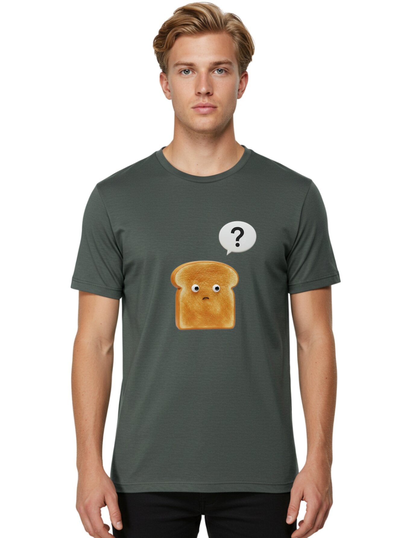 Bread-With-Question-Mark Men'S Graphic Tee, 100% Cotton, Comfortable Casual Summer Wear, Machine Washable, Vintage Camera, Old Camera, Antique Camera, Black Camera, Classic Photography, Photography Equipment, Nostalgic Device, Film Camera, Bap150 24