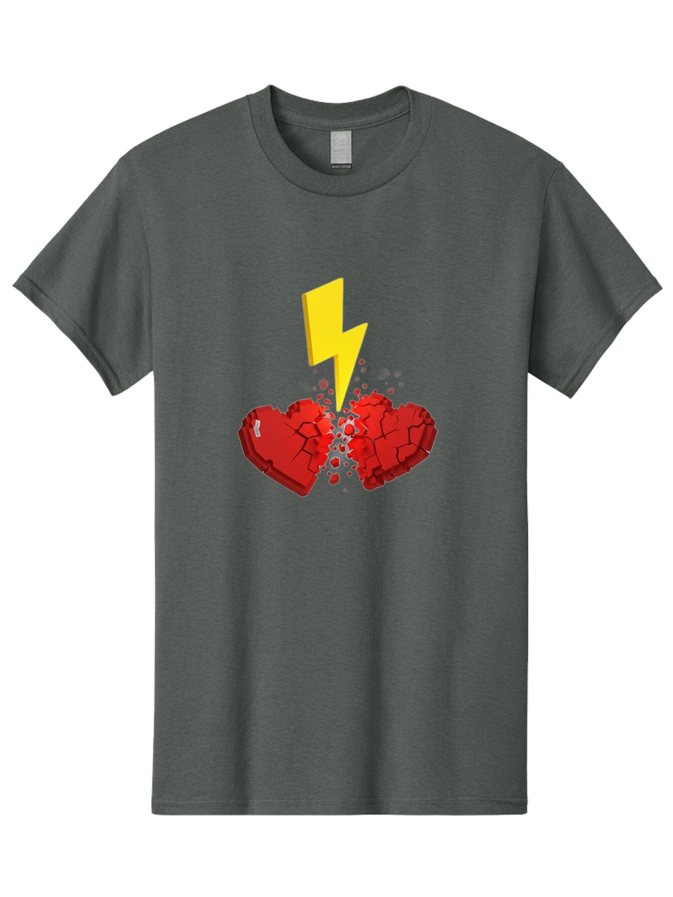 Broken-Heart-With-Lightning Men'S Graphic Tee, 100% Cotton, Comfortable Casual Summer Wear, Machine Washable, Vintage Camera, Old Camera, Antique Camera, Black Camera, Classic Photography, Photography Equipment, Nostalgic Device, Film Camera, Bap154 10