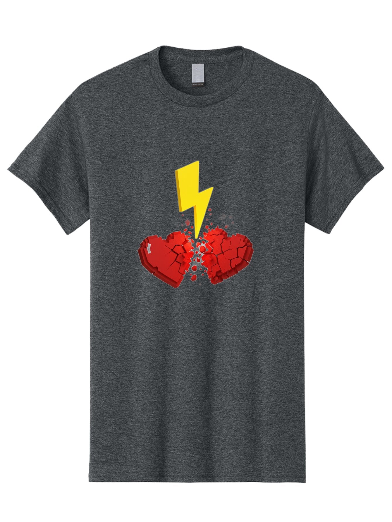 Broken-Heart-With-Lightning Men'S Graphic Tee, 100% Cotton, Comfortable Casual Summer Wear, Machine Washable, Vintage Camera, Old Camera, Antique Camera, Black Camera, Classic Photography, Photography Equipment, Nostalgic Device, Film Camera, Bap154 14