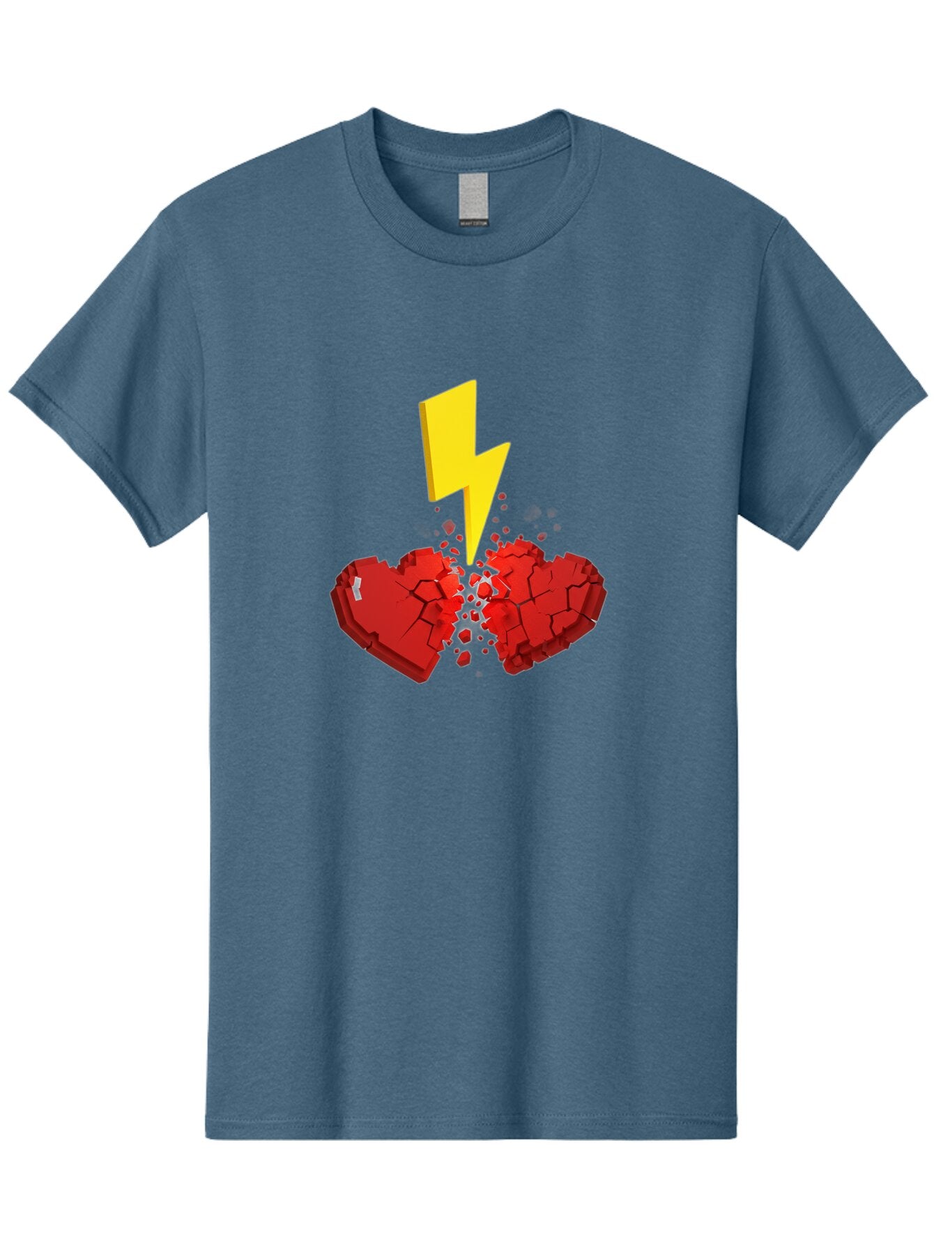 Broken-Heart-With-Lightning Men'S Graphic Tee, 100% Cotton, Comfortable Casual Summer Wear, Machine Washable, Vintage Camera, Old Camera, Antique Camera, Black Camera, Classic Photography, Photography Equipment, Nostalgic Device, Film Camera, Bap154 11