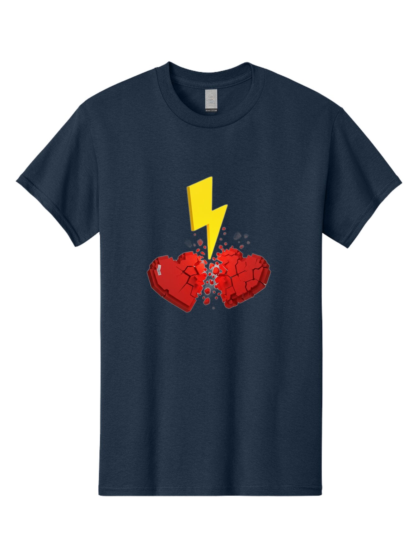 Broken-Heart-With-Lightning Men'S Graphic Tee, 100% Cotton, Comfortable Casual Summer Wear, Machine Washable, Vintage Camera, Old Camera, Antique Camera, Black Camera, Classic Photography, Photography Equipment, Nostalgic Device, Film Camera, Bap154 8