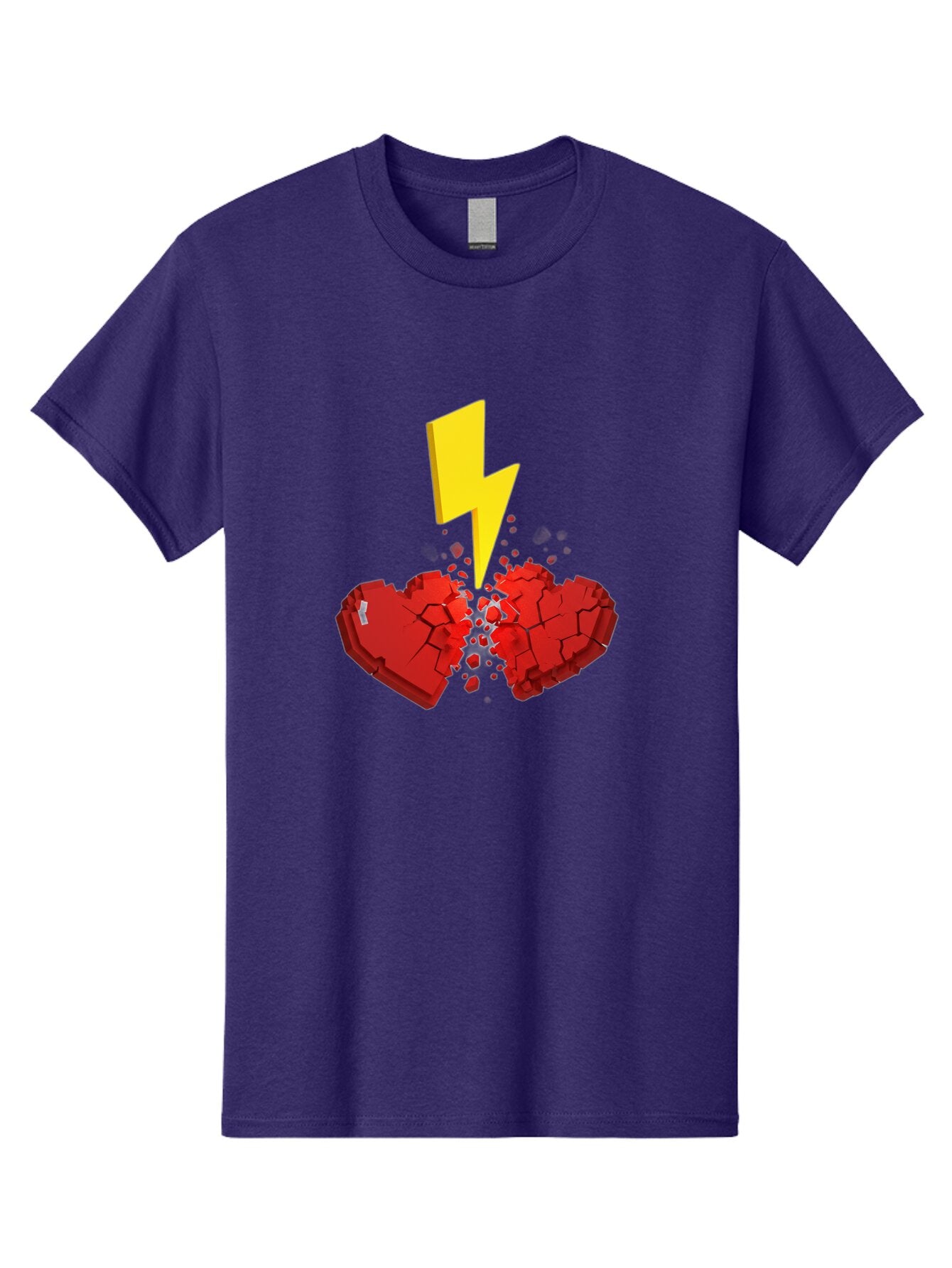 Broken-Heart-With-Lightning Men'S Graphic Tee, 100% Cotton, Comfortable Casual Summer Wear, Machine Washable, Vintage Camera, Old Camera, Antique Camera, Black Camera, Classic Photography, Photography Equipment, Nostalgic Device, Film Camera, Bap154 3