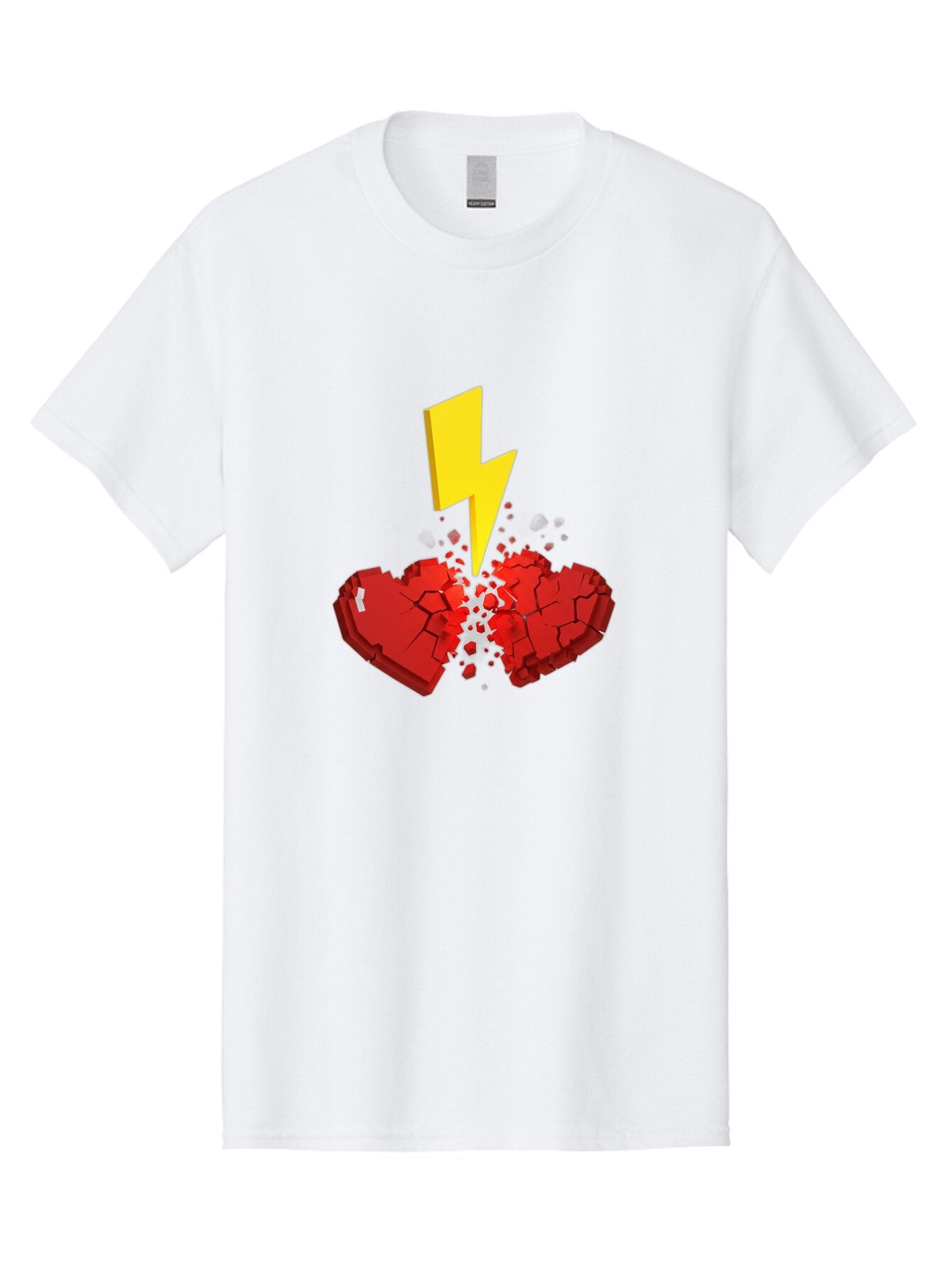 Broken-Heart-With-Lightning Men'S Graphic Tee, 100% Cotton, Comfortable Casual Summer Wear, Machine Washable, Vintage Camera, Old Camera, Antique Camera, Black Camera, Classic Photography, Photography Equipment, Nostalgic Device, Film Camera, Bap154 15