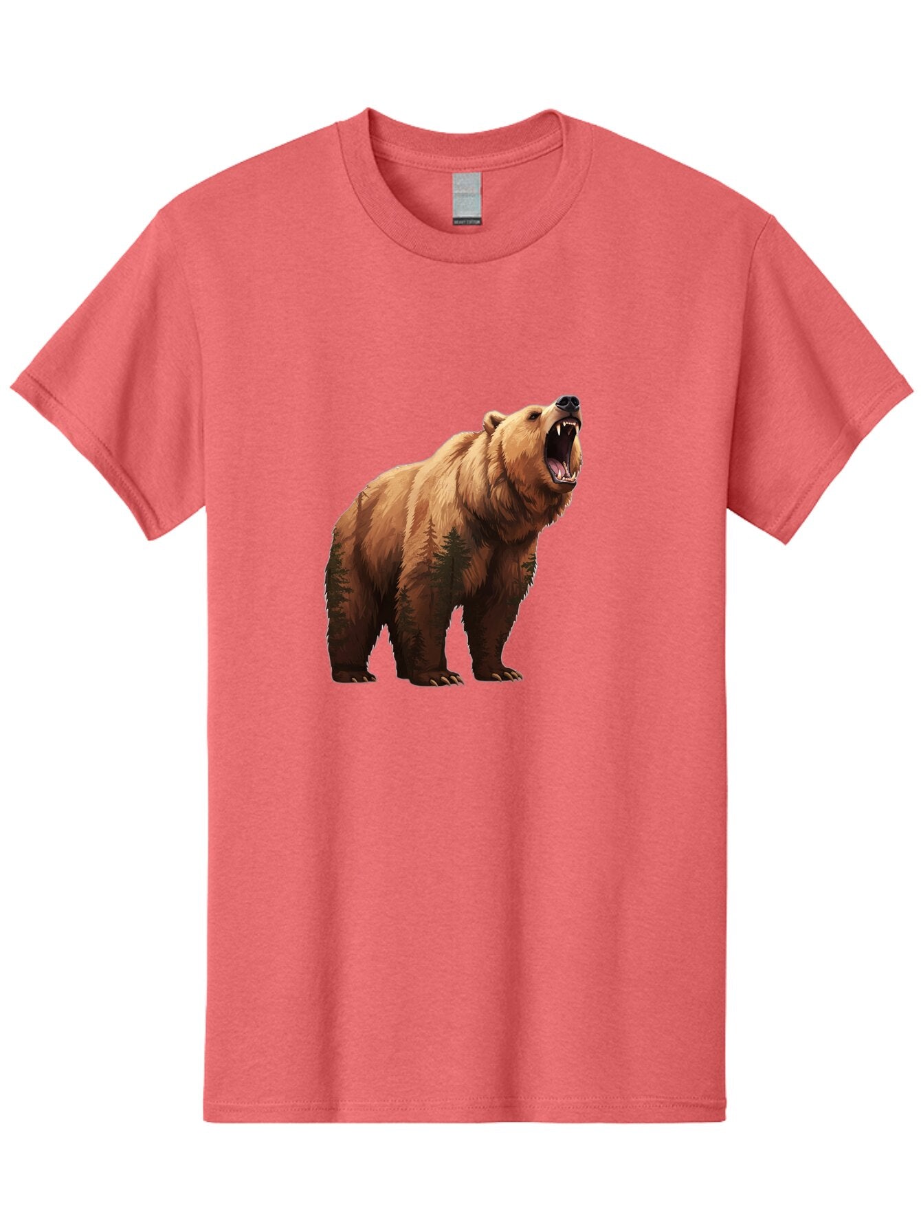 Brown-Bear-Roaring Men'S Graphic Tee, 100% Cotton, Comfortable Casual Summer Wear, Machine Washable, Vintage Camera, Old Camera, Antique Camera, Black Camera, Classic Photography, Photography Equipment, Nostalgic Device, Film Camera, Bap157 10