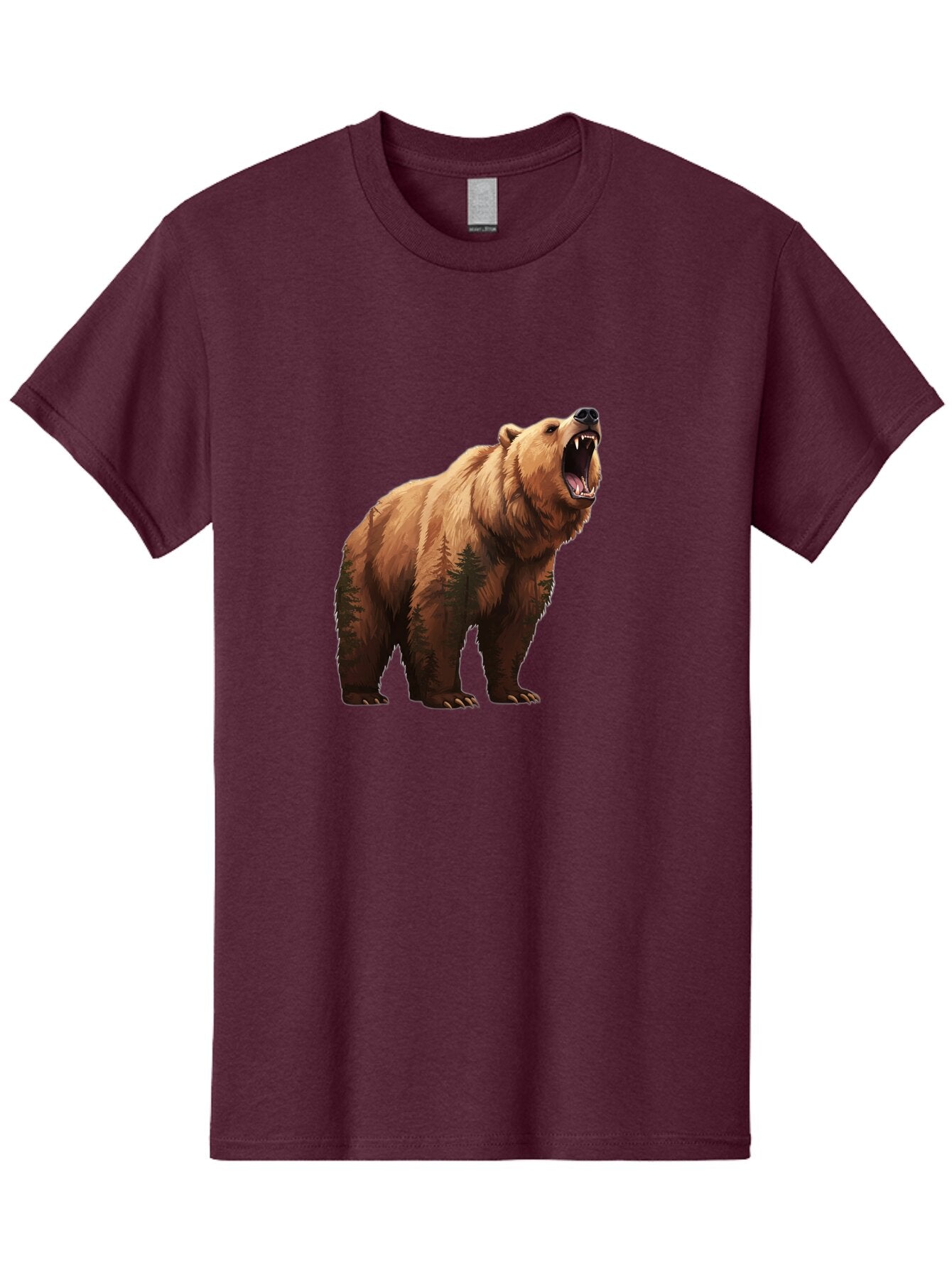 Brown-Bear-Roaring Men'S Graphic Tee, 100% Cotton, Comfortable Casual Summer Wear, Machine Washable, Vintage Camera, Old Camera, Antique Camera, Black Camera, Classic Photography, Photography Equipment, Nostalgic Device, Film Camera, Bap157 11
