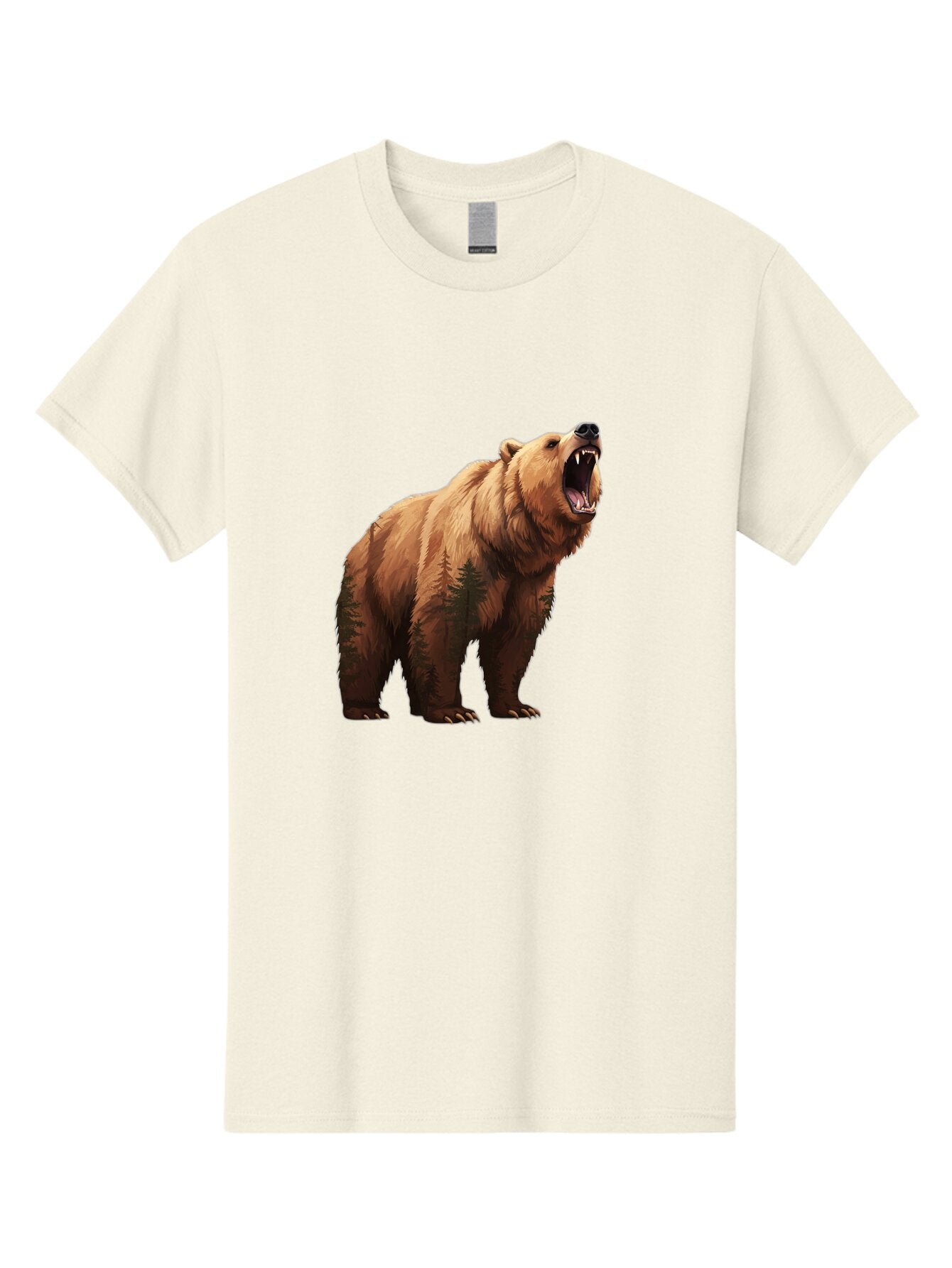 Brown-Bear-Roaring Men'S Graphic Tee, 100% Cotton, Comfortable Casual Summer Wear, Machine Washable, Vintage Camera, Old Camera, Antique Camera, Black Camera, Classic Photography, Photography Equipment, Nostalgic Device, Film Camera, Bap157 13