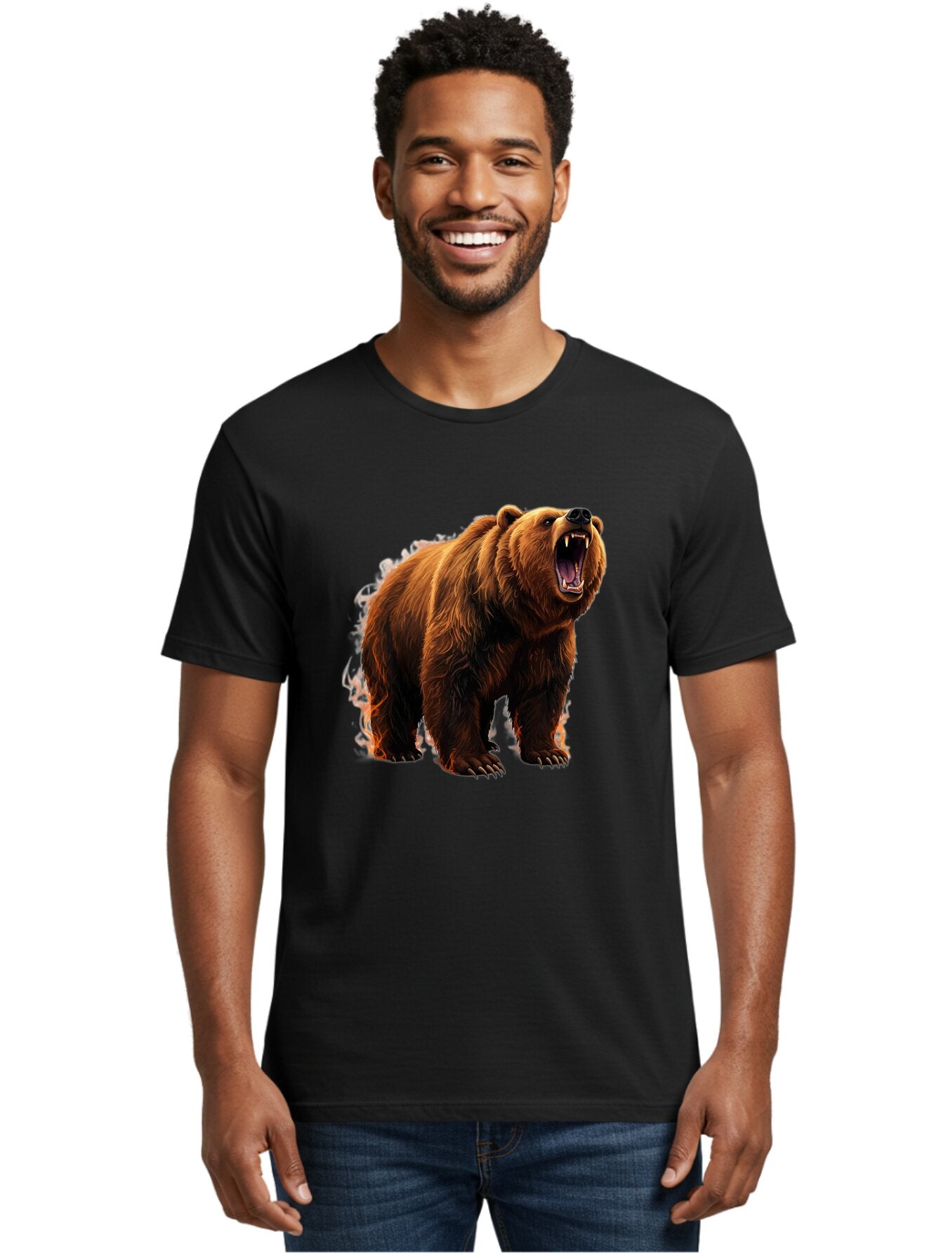 Brown-Bear Men'S Graphic Tee, 100% Cotton, Comfortable Casual Summer Wear, Machine Washable, Vintage Camera, Old Camera, Antique Camera, Black Camera, Classic Photography, Photography Equipment, Nostalgic Device, Film Camera, Camera Art Bap158 25