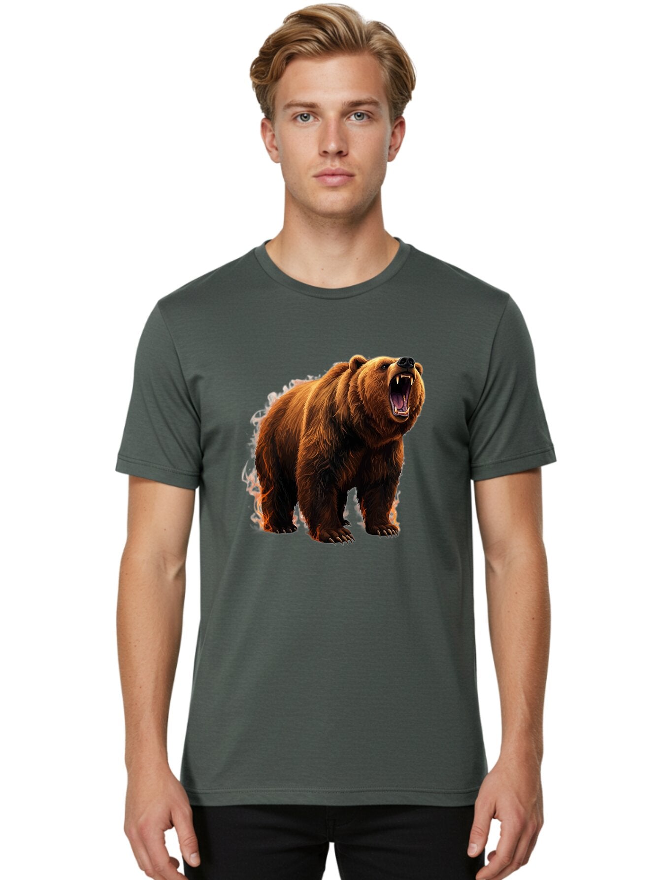 Brown-Bear Men'S Graphic Tee, 100% Cotton, Comfortable Casual Summer Wear, Machine Washable, Vintage Camera, Old Camera, Antique Camera, Black Camera, Classic Photography, Photography Equipment, Nostalgic Device, Film Camera, Camera Art Bap158 22