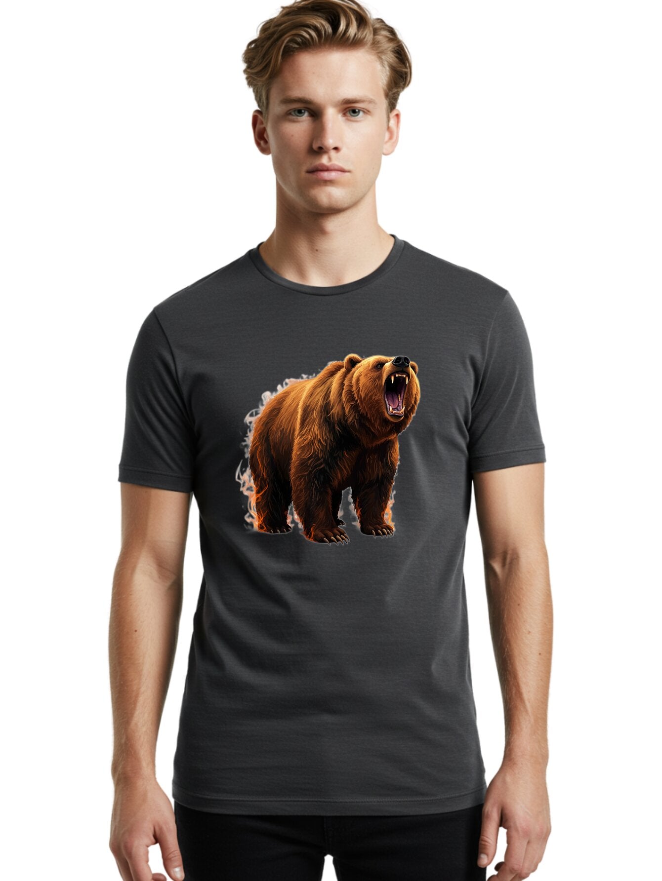 Brown-Bear Men'S Graphic Tee, 100% Cotton, Comfortable Casual Summer Wear, Machine Washable, Vintage Camera, Old Camera, Antique Camera, Black Camera, Classic Photography, Photography Equipment, Nostalgic Device, Film Camera, Camera Art Bap158 26