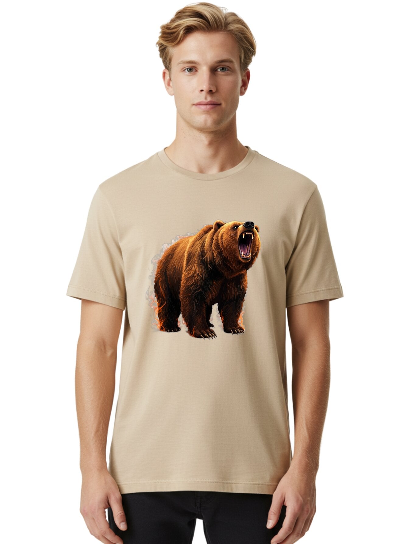 Brown-Bear Men'S Graphic Tee, 100% Cotton, Comfortable Casual Summer Wear, Machine Washable, Vintage Camera, Old Camera, Antique Camera, Black Camera, Classic Photography, Photography Equipment, Nostalgic Device, Film Camera, Camera Art Bap158 24