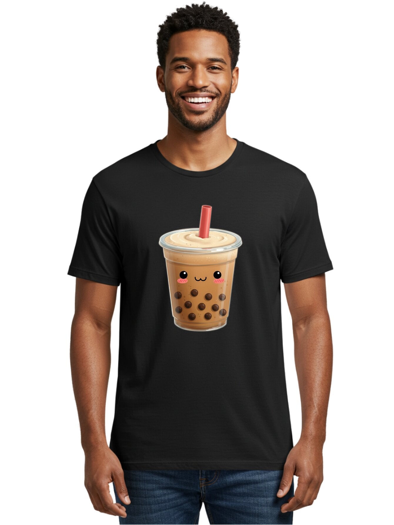 Bubble-Tea-11 Men'S Graphic Tee, 100% Cotton, Comfortable Casual Summer Wear, Machine Washable, Vintage Camera, Old Camera, Antique Camera, Black Camera, Classic Photography, Photography Equipment, Nostalgic Device, Film Camera, Camera Art Bap162 21