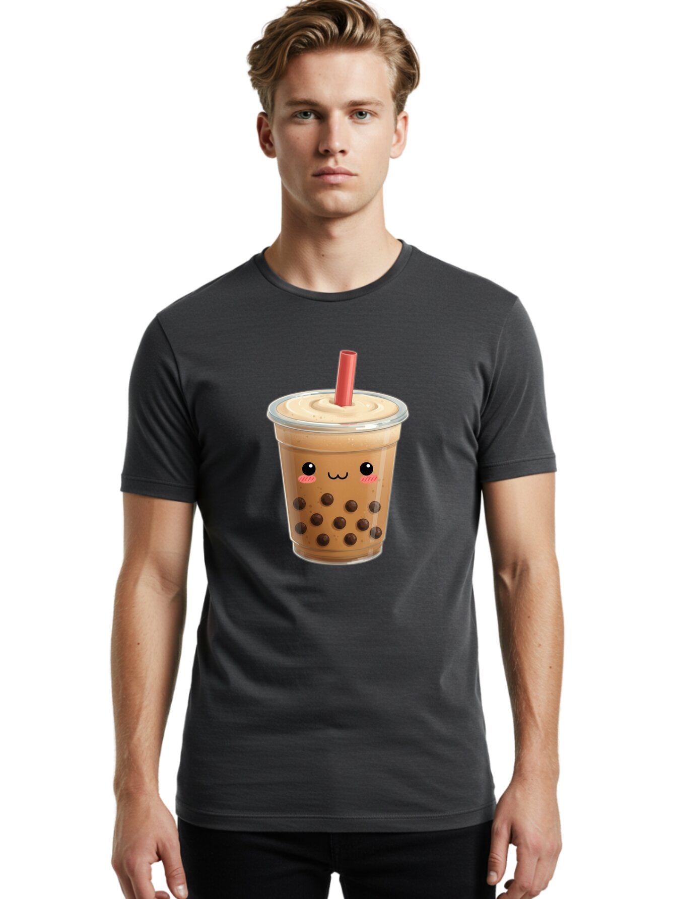 Bubble-Tea-11 Men'S Graphic Tee, 100% Cotton, Comfortable Casual Summer Wear, Machine Washable, Vintage Camera, Old Camera, Antique Camera, Black Camera, Classic Photography, Photography Equipment, Nostalgic Device, Film Camera, Camera Art Bap162 26