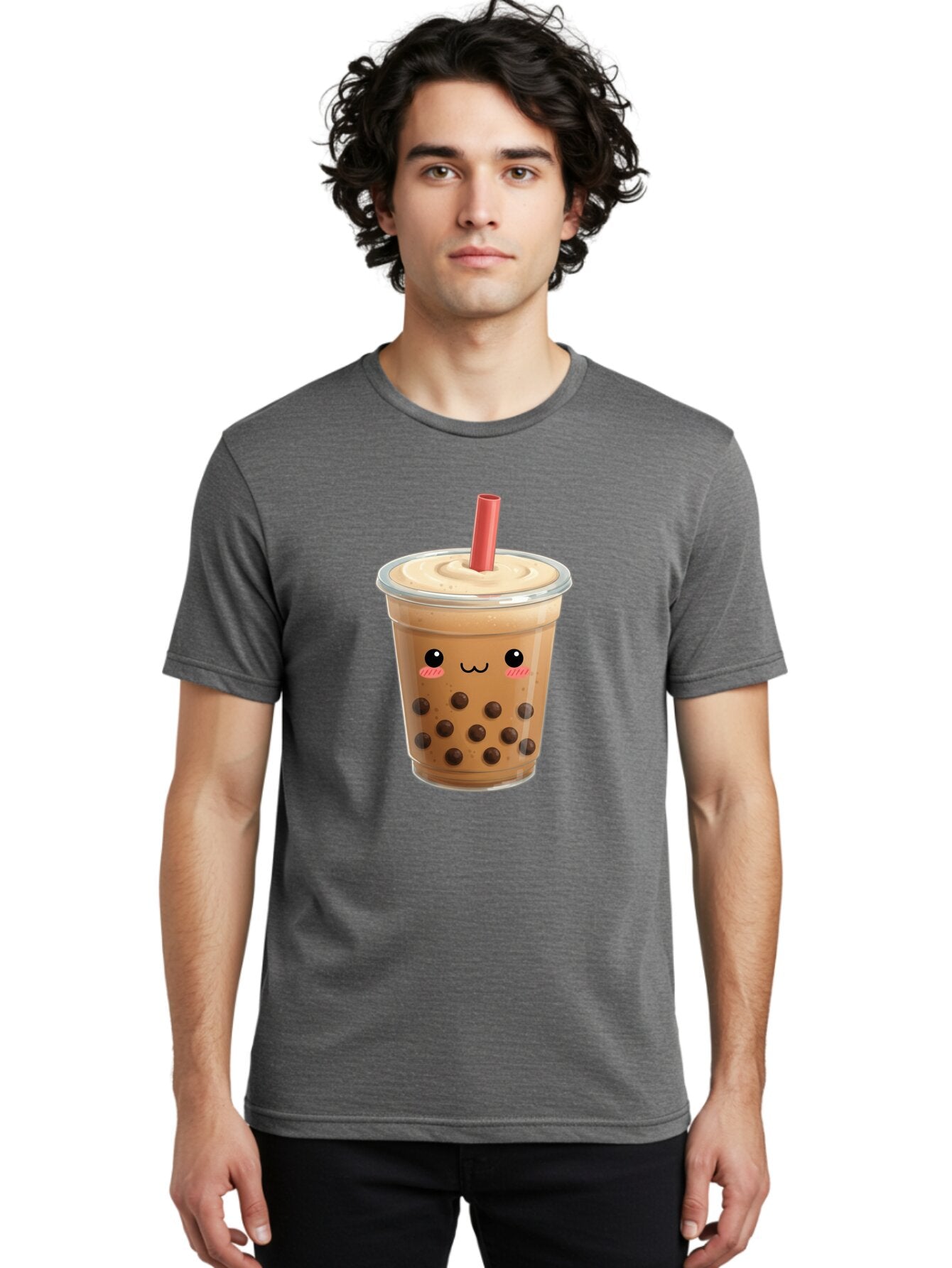Bubble-Tea-11 Men'S Graphic Tee, 100% Cotton, Comfortable Casual Summer Wear, Machine Washable, Vintage Camera, Old Camera, Antique Camera, Black Camera, Classic Photography, Photography Equipment, Nostalgic Device, Film Camera, Camera Art Bap162 16
