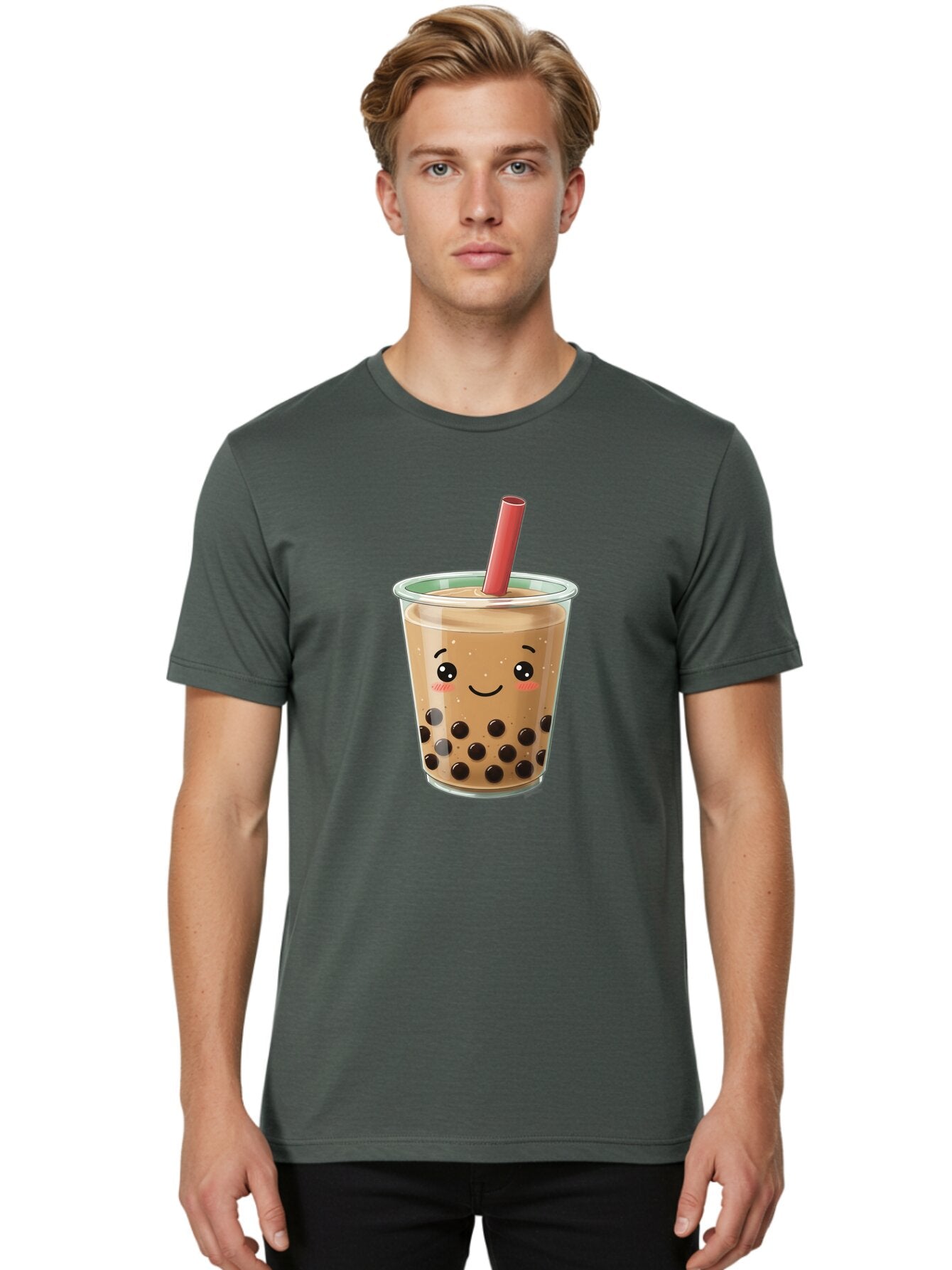Bubble-Tea-3 Men'S Graphic Tee, 100% Cotton, Comfortable Casual Summer Wear, Machine Washable, Vintage Camera, Old Camera, Antique Camera, Black Camera, Classic Photography, Photography Equipment, Nostalgic Device, Film Camera, Camera Art Bap165 21
