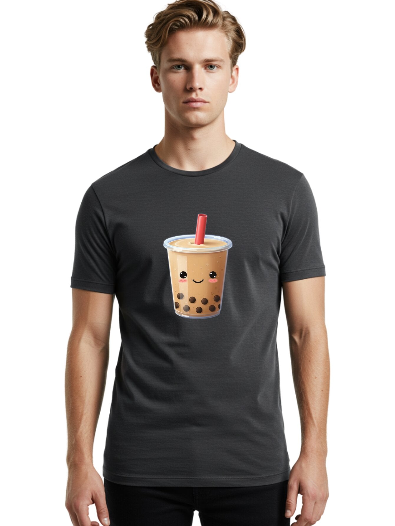Bubble-Tea-9 Men'S Graphic Tee, 100% Cotton, Comfortable Casual Summer Wear, Machine Washable, Vintage Camera, Old Camera, Antique Camera, Black Camera, Classic Photography, Photography Equipment, Nostalgic Device, Film Camera, Camera Art Bap171 28