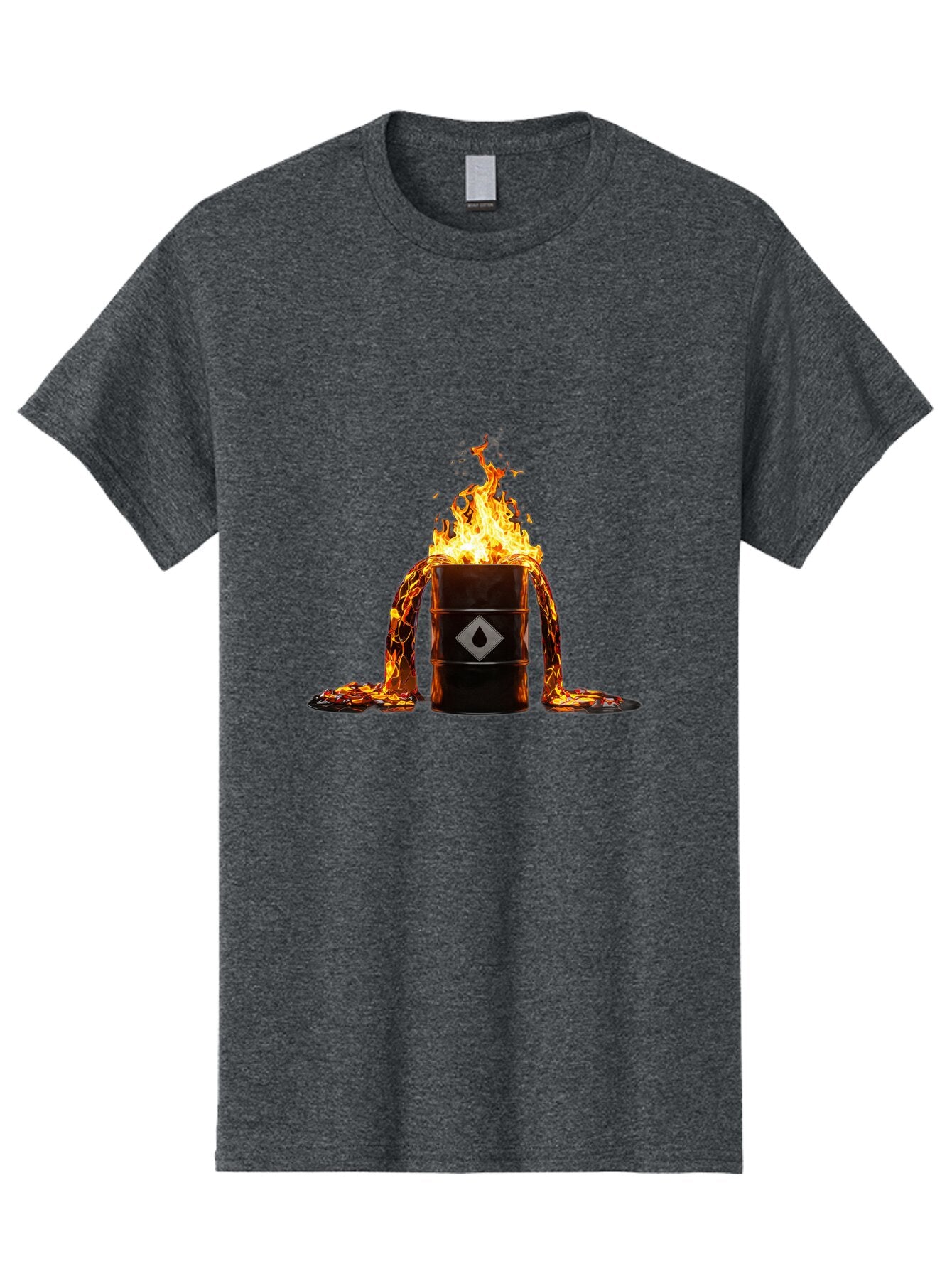 Burning-Oil-Drum-1 Men'S Graphic Tee, 100% Cotton, Comfortable Casual Summer Wear, Machine Washable, Vintage Camera, Old Camera, Antique Camera, Black Camera, Classic Photography, Photography Equipment, Nostalgic Device, Film Camera, Bap180 7