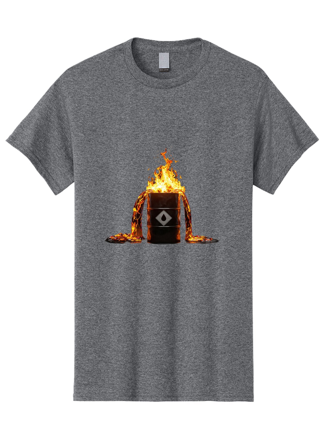 Burning-Oil-Drum-1 Men'S Graphic Tee, 100% Cotton, Comfortable Casual Summer Wear, Machine Washable, Vintage Camera, Old Camera, Antique Camera, Black Camera, Classic Photography, Photography Equipment, Nostalgic Device, Film Camera, Bap180 5