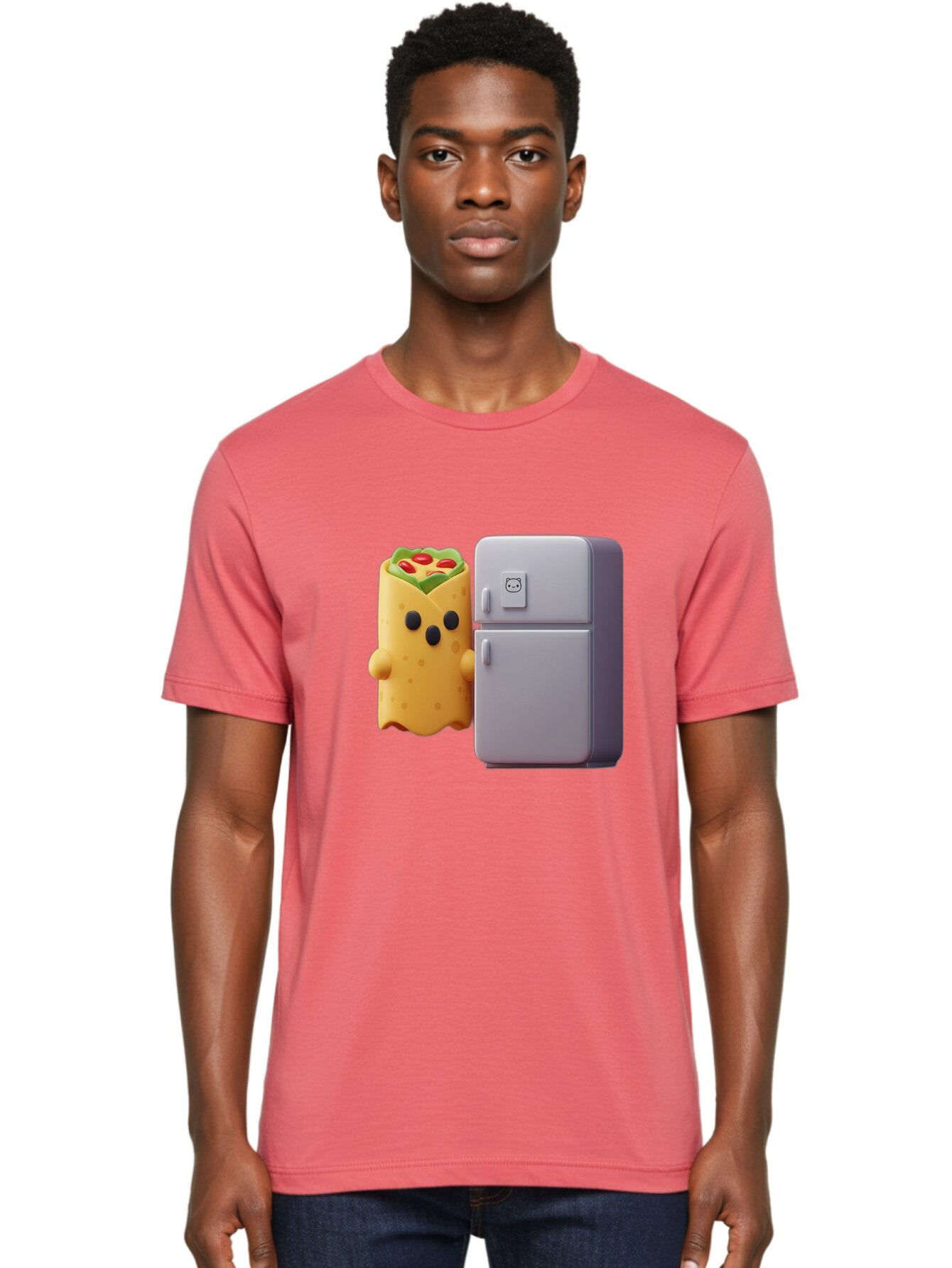 Burrito-Character-And-Fridge Men'S Graphic Tee, 100% Cotton, Comfortable Casual Summer Wear, Machine Washable, Vintage Camera, Old Camera, Antique Camera, Black Camera, Classic Photography, Photography Equipment, Nostalgic Device, Film Camera, Bap182 20